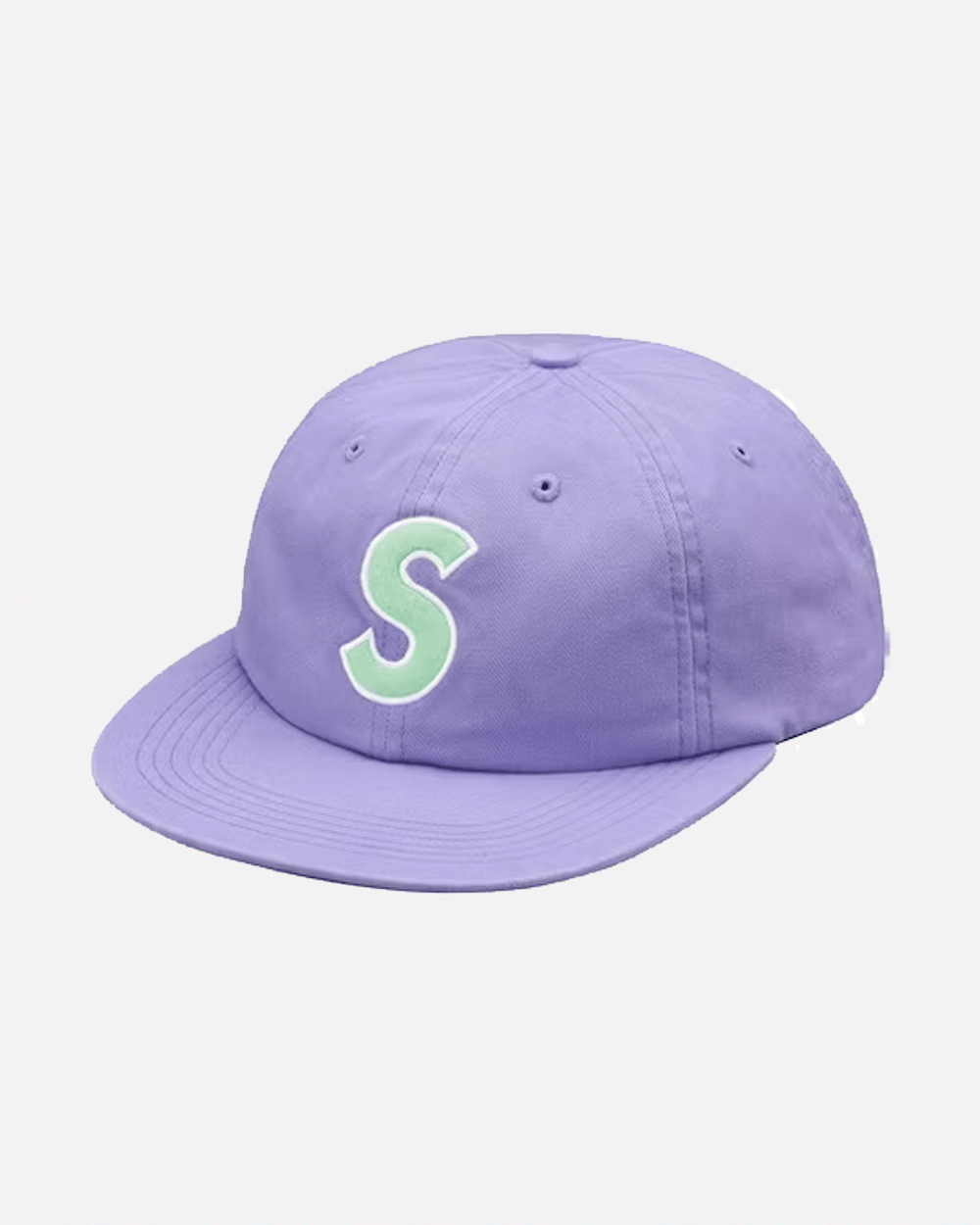 SUPREME SS18 S LOGO FELT 6 - PANEL CAP LIGHT PURPLE