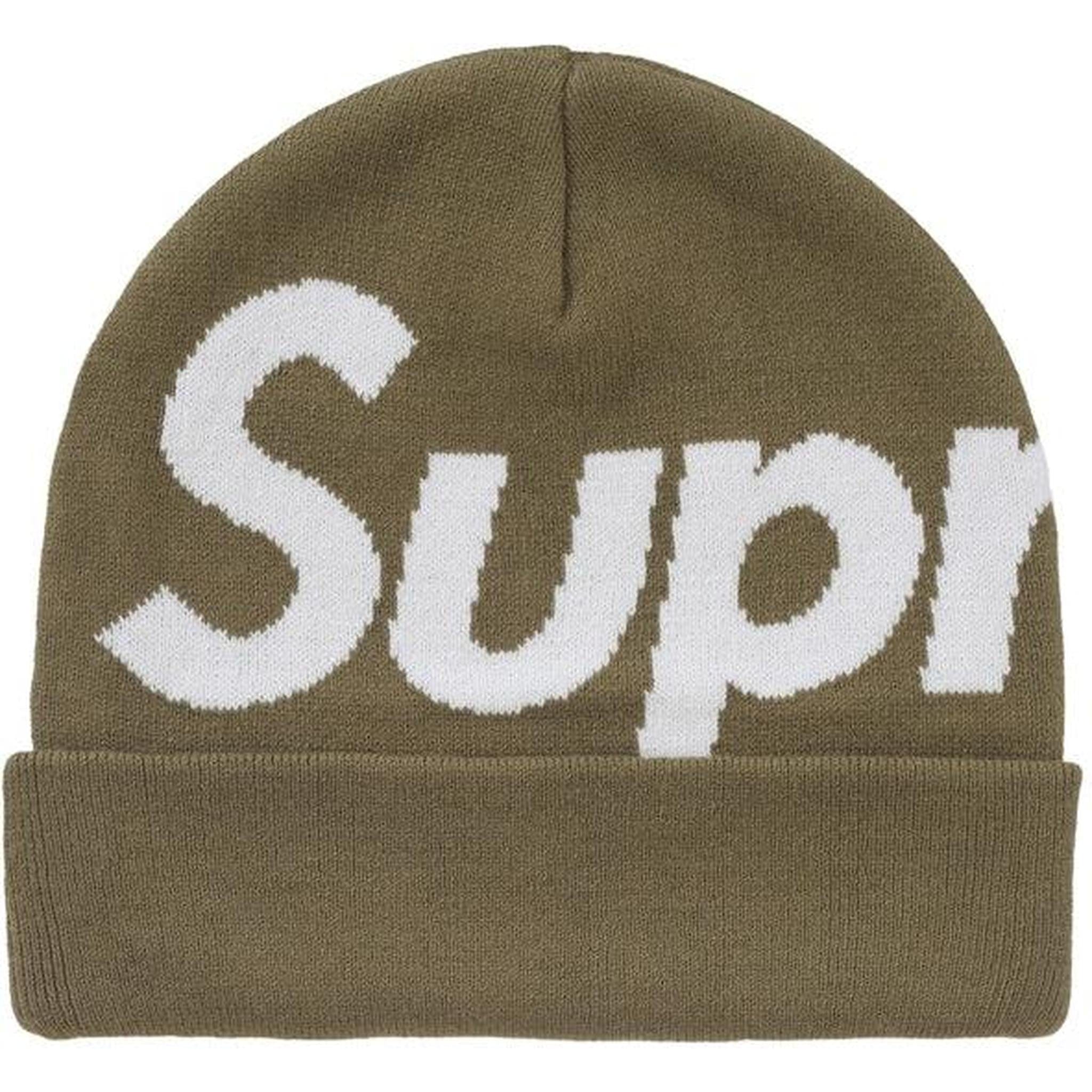 Supreme Big Logo Beanie (FW24) Olive