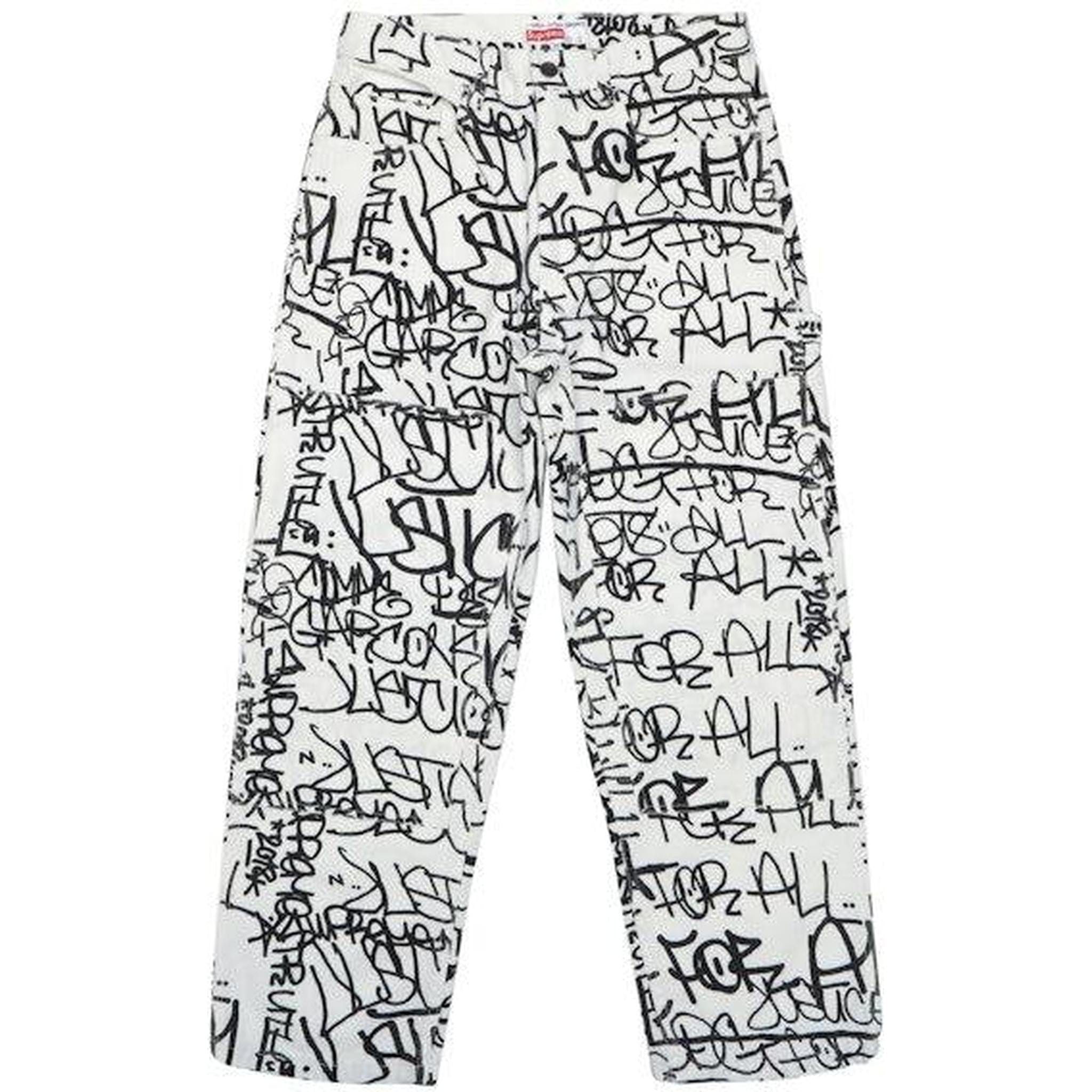 Supreme Comme des Garcons SHIRT Canvas Painter Pant White