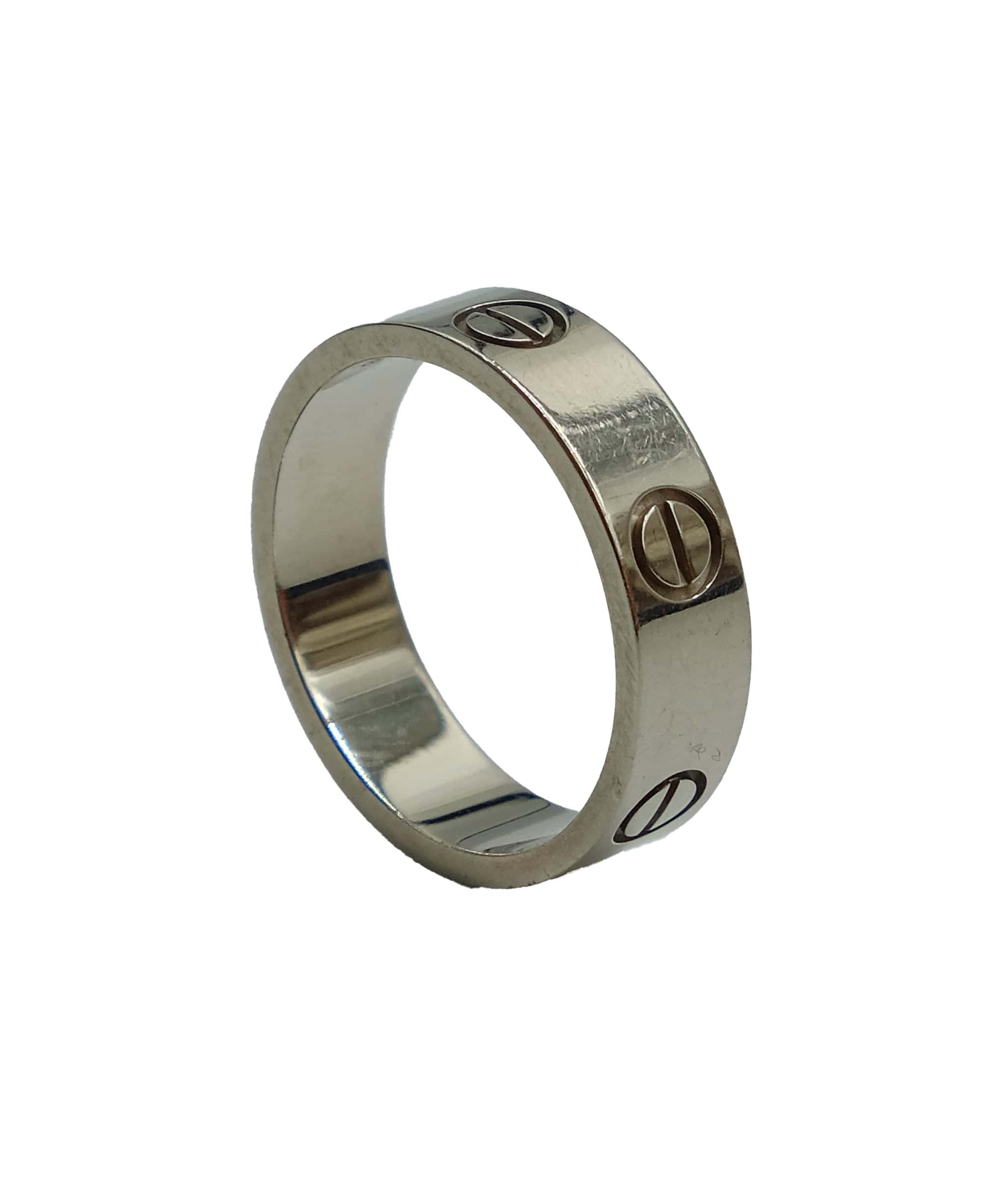 Cartier White Gold Love Ring Size 57 RJC2086