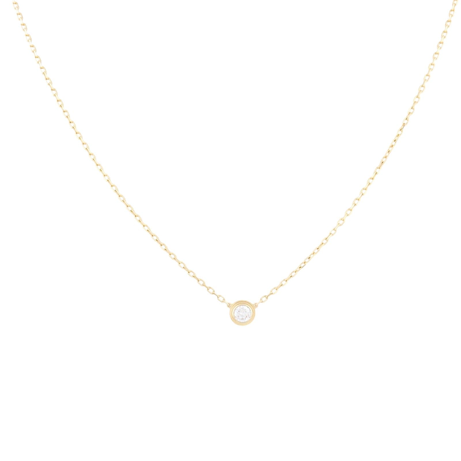 Cartier D’Amour Diamond 18k Yellow Gold Necklace Large