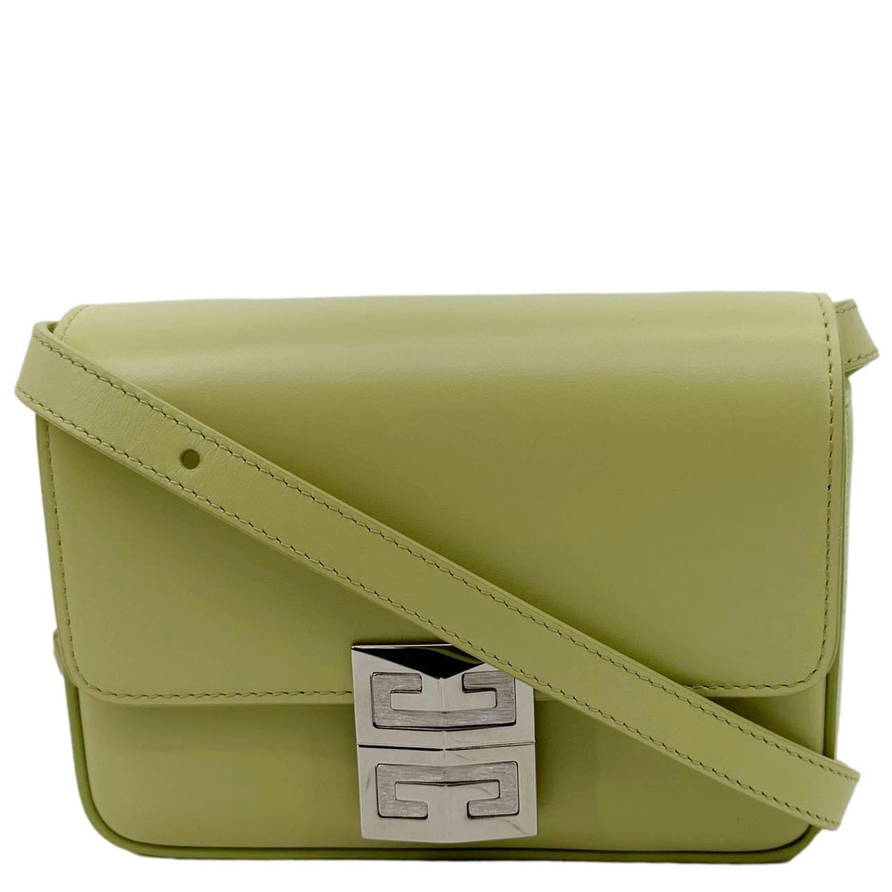 GIVENCHY 4 g Mini Smooth Leather Crossbody Bag Green