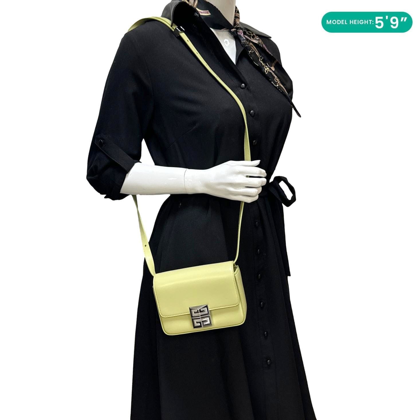 GIVENCHY 4 g Mini Smooth Leather Crossbody Bag Green