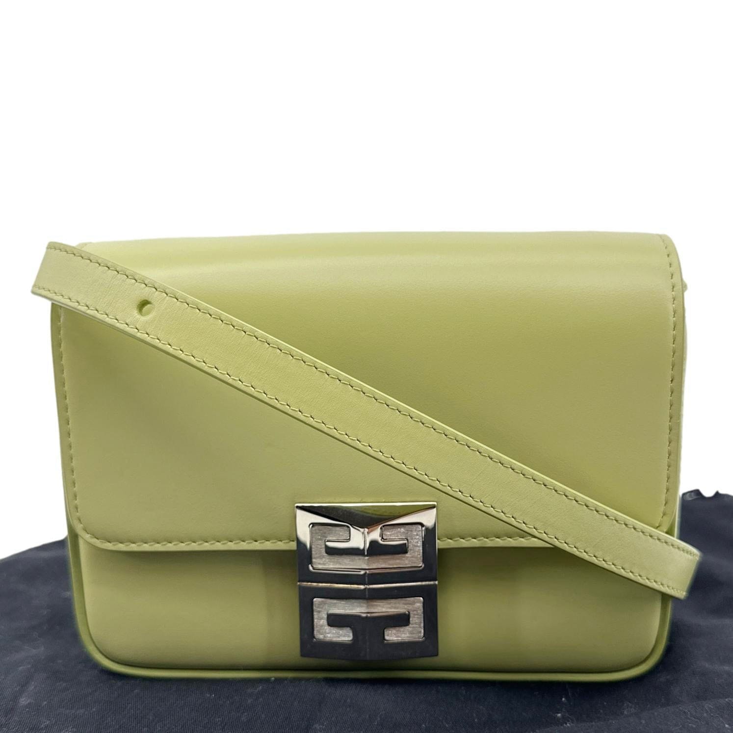 GIVENCHY 4 g Mini Smooth Leather Crossbody Bag Green