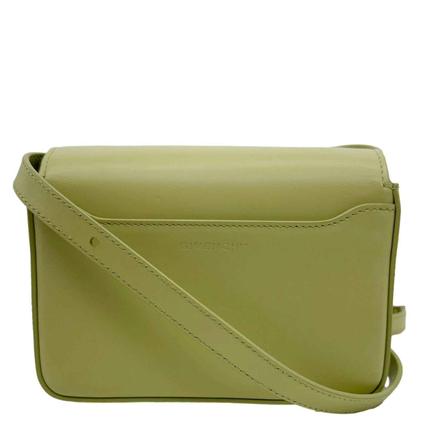 GIVENCHY 4 g Mini Smooth Leather Crossbody Bag Green