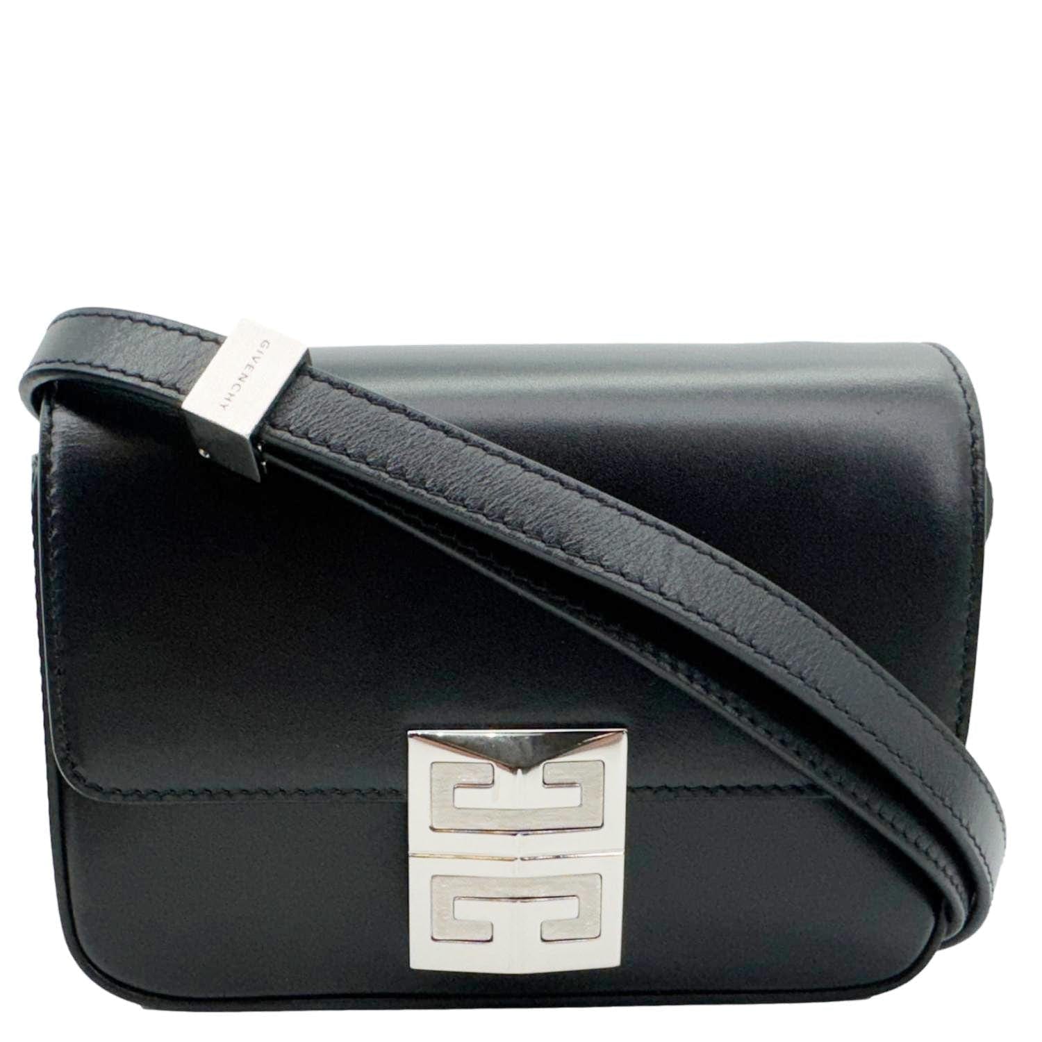 GIVENCHY 4 g Small Smooth Leather Crossbody Bag Black