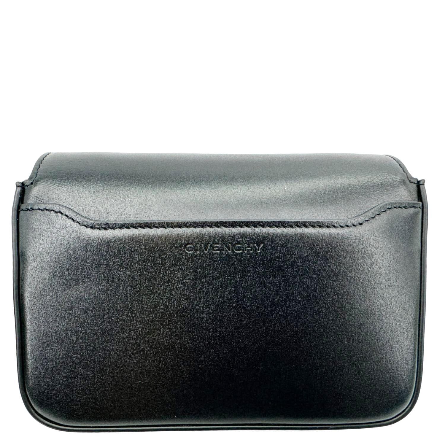 GIVENCHY 4 g Small Smooth Leather Crossbody Bag Black