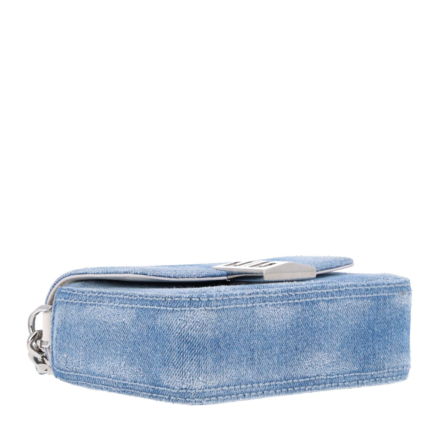 Givenchy Denim Small 4 g Woven Chain Crossbody Blue