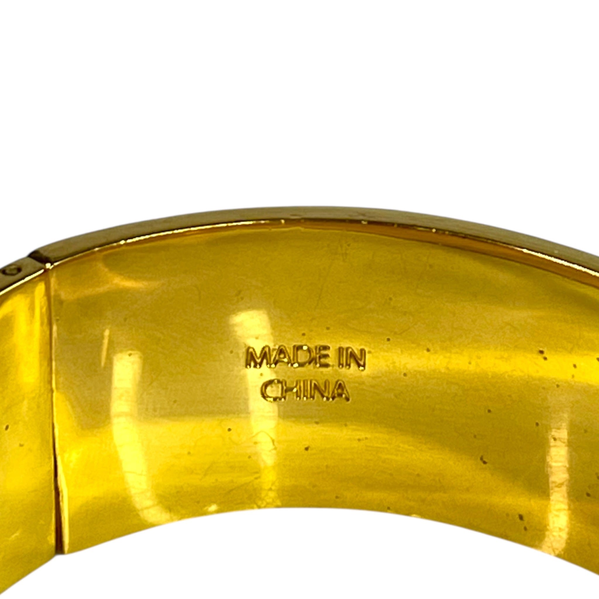 Alexander McQueen Bracelet Enamel Skull Hinged Cuff