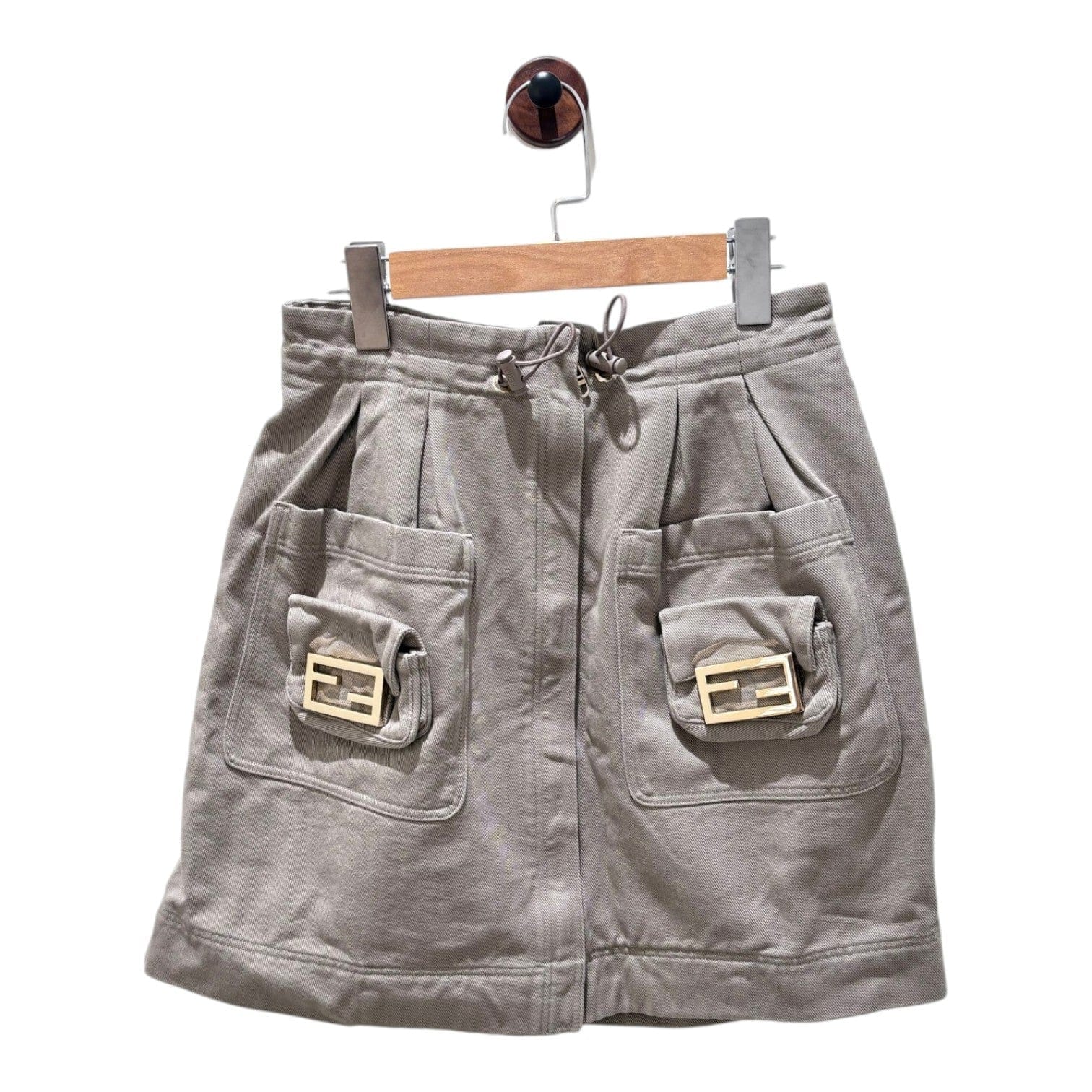 Fendi Mini Pocket Grey Skirt #38