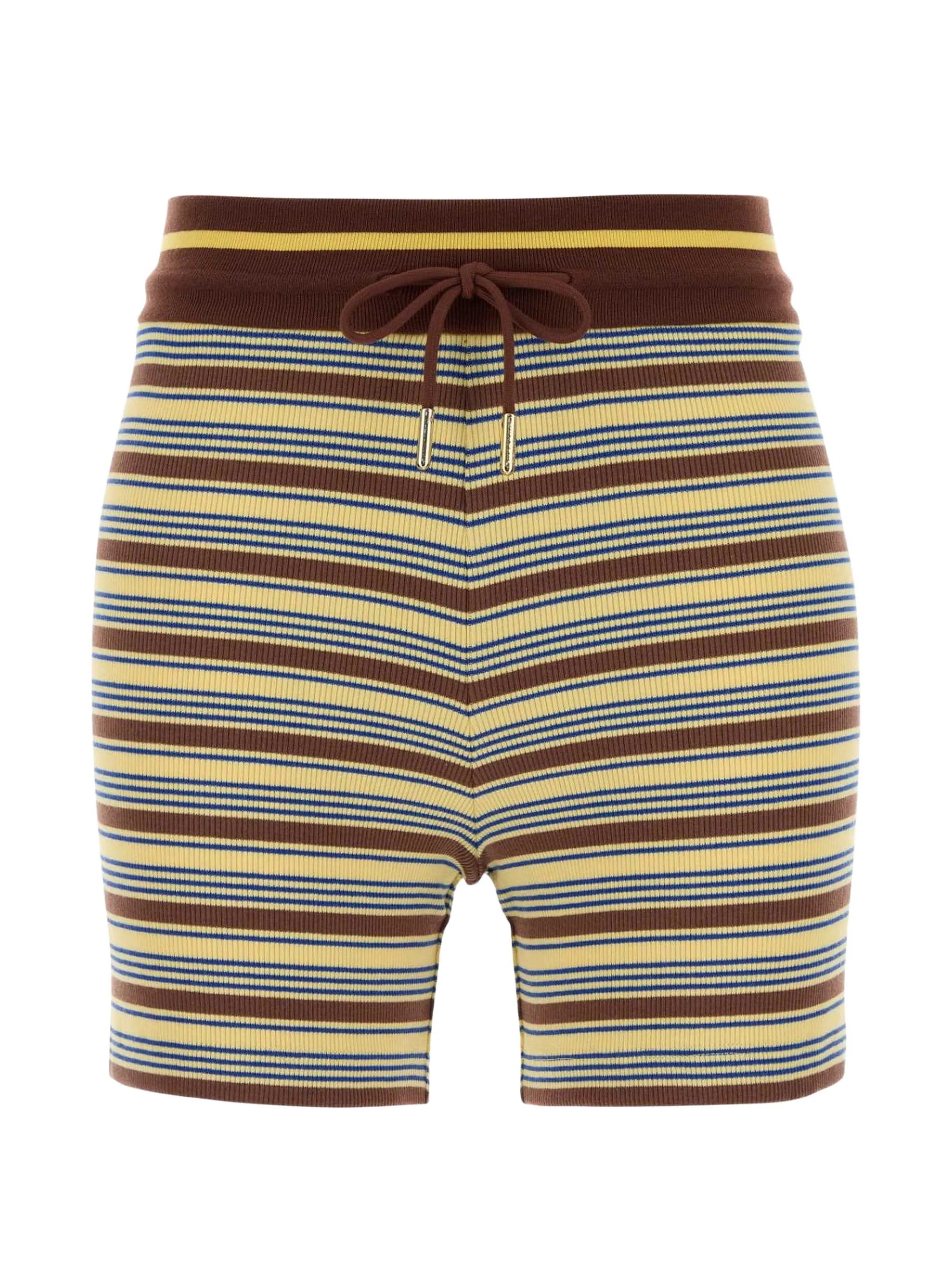 Fendi striped knit shorts