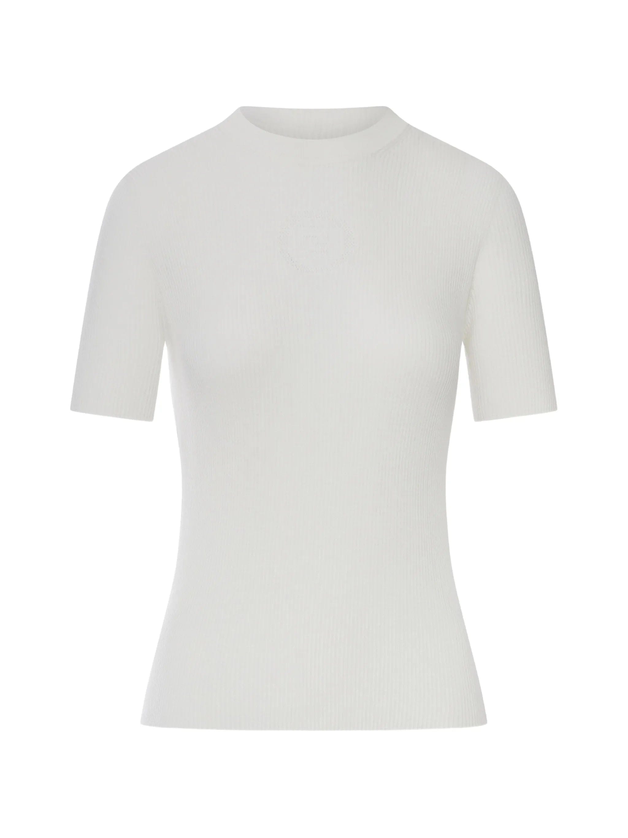 Fendi ribbed short - sleeve sweater