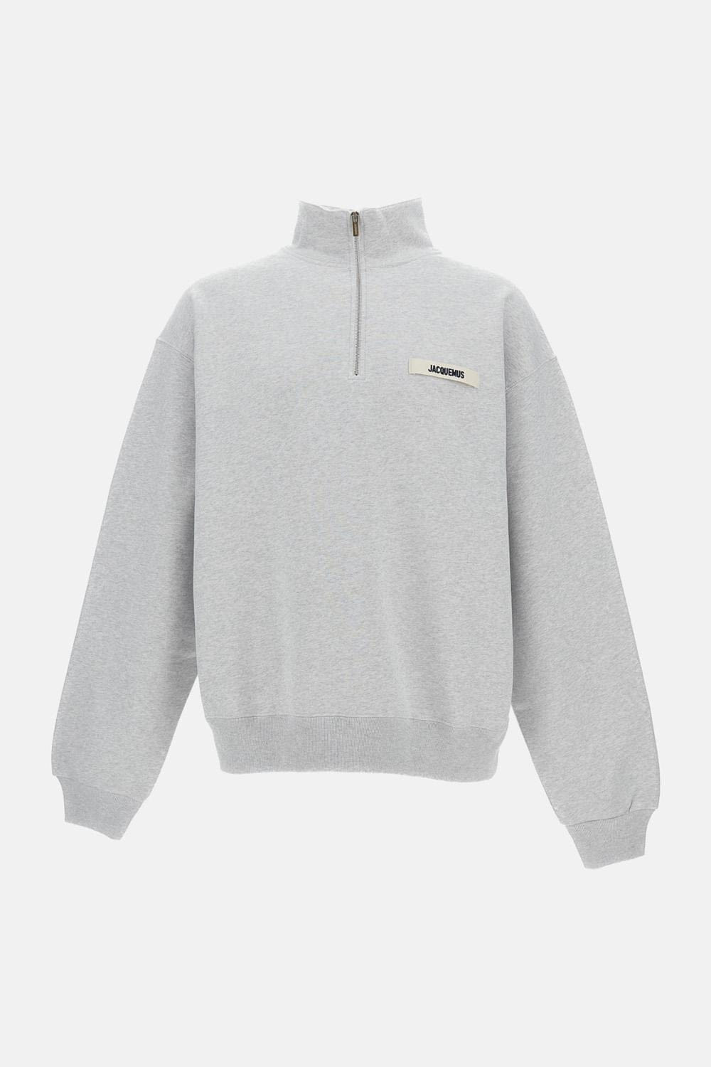 Jacquemus LA FELPA GROS GRAIN CON ZIP