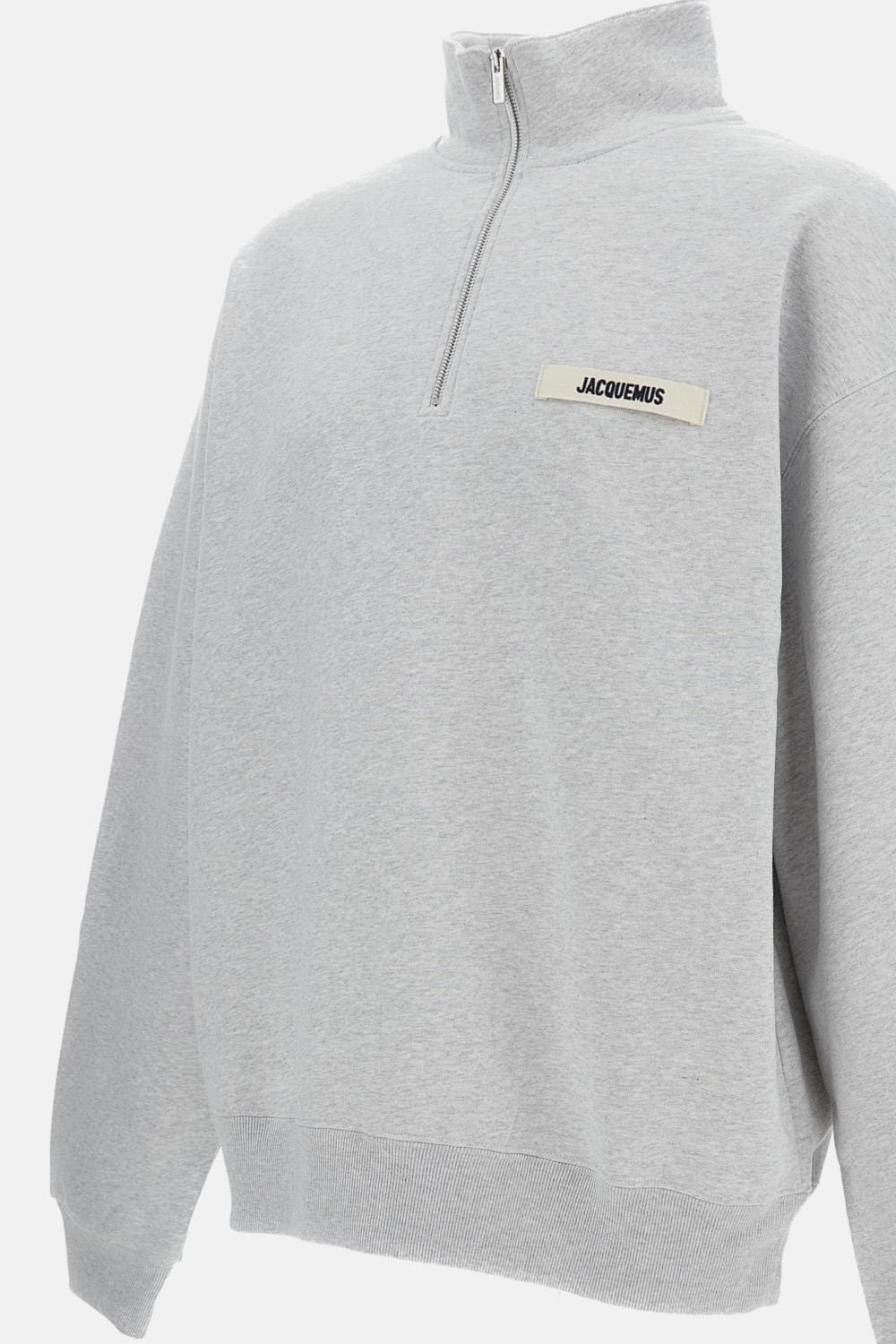 Jacquemus LA FELPA GROS GRAIN CON ZIP