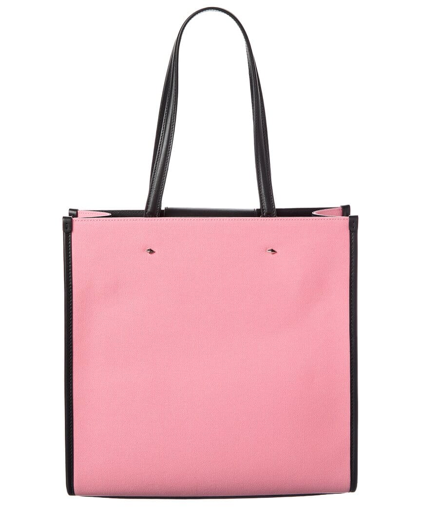 Jimmy Choo N/S Canvas & Leather Tote