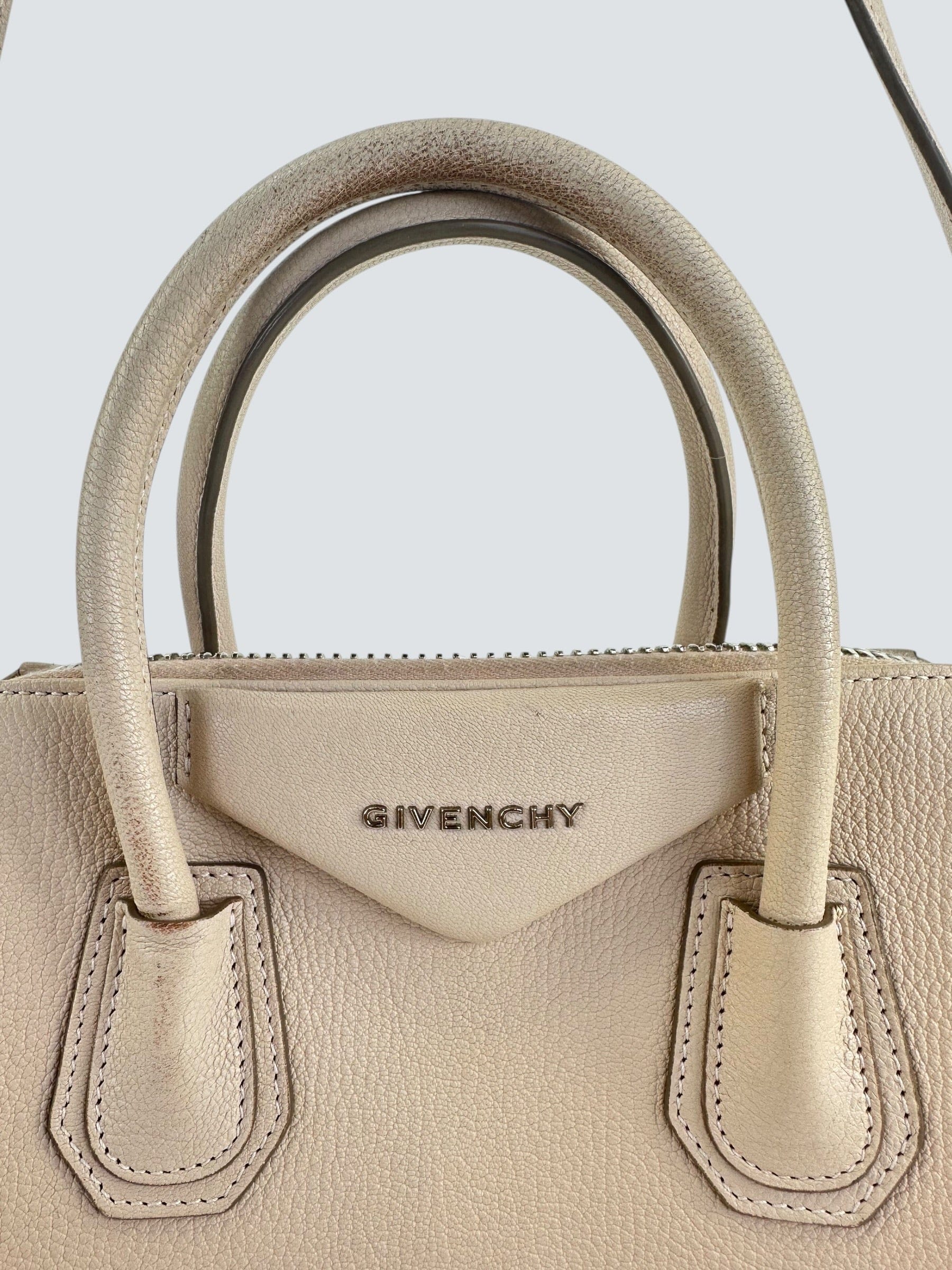 Givenchy Beige Leather Antigona Handbag