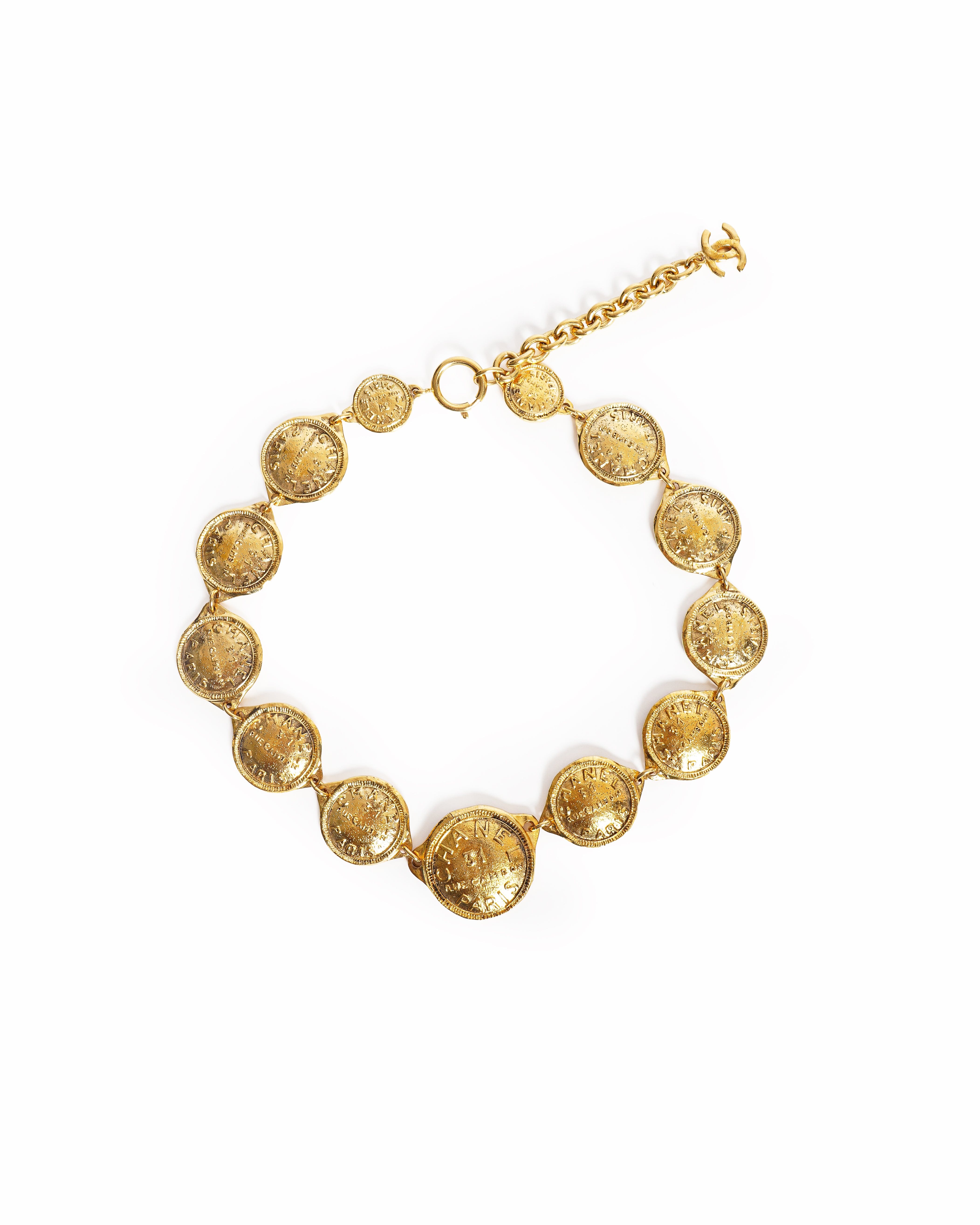 Chanel Vintage Chanel Necklace Gold Plated Made In France 1990