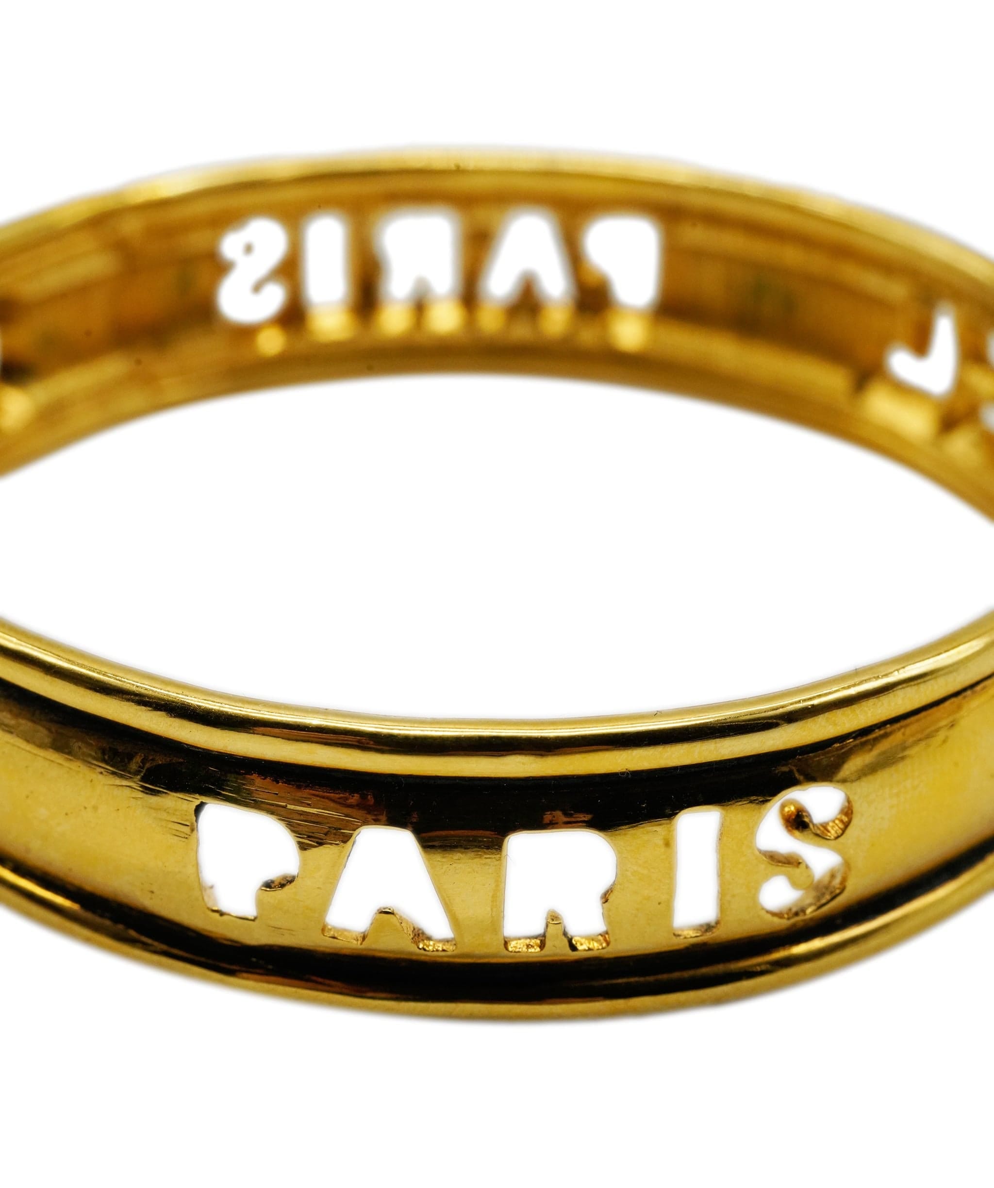 Chanel Vintage Cut Out Laser CHANEL Cuff Bracelet ASL2974