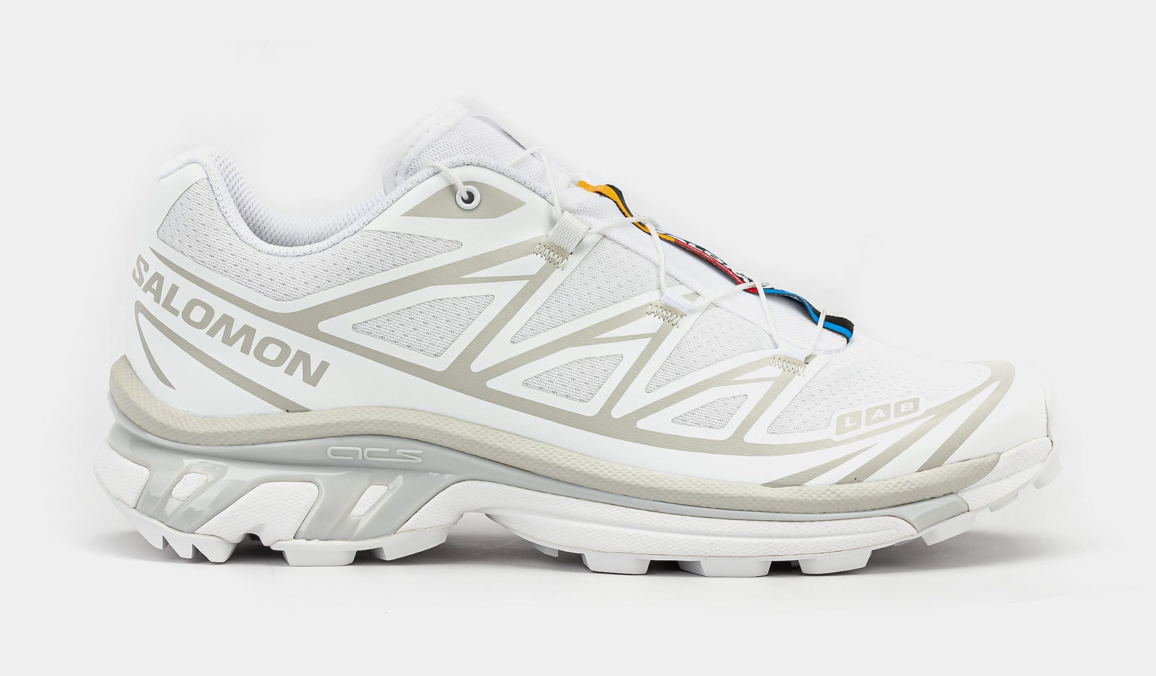 Salomon XT - 6 Mens Running Shoes (White/Lunar Rock)