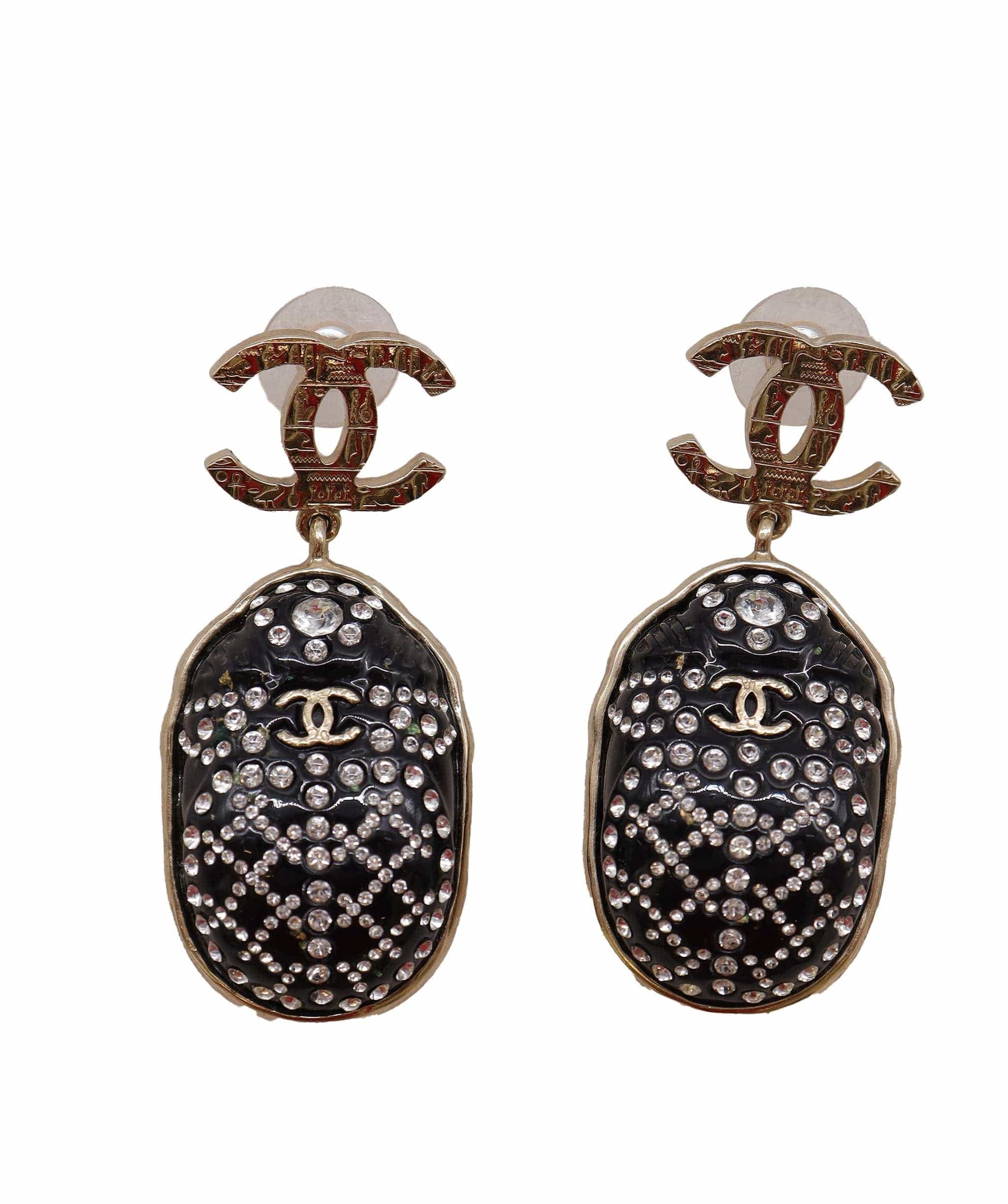 CHANEL SCARAB EARRINGS - DXBS2779