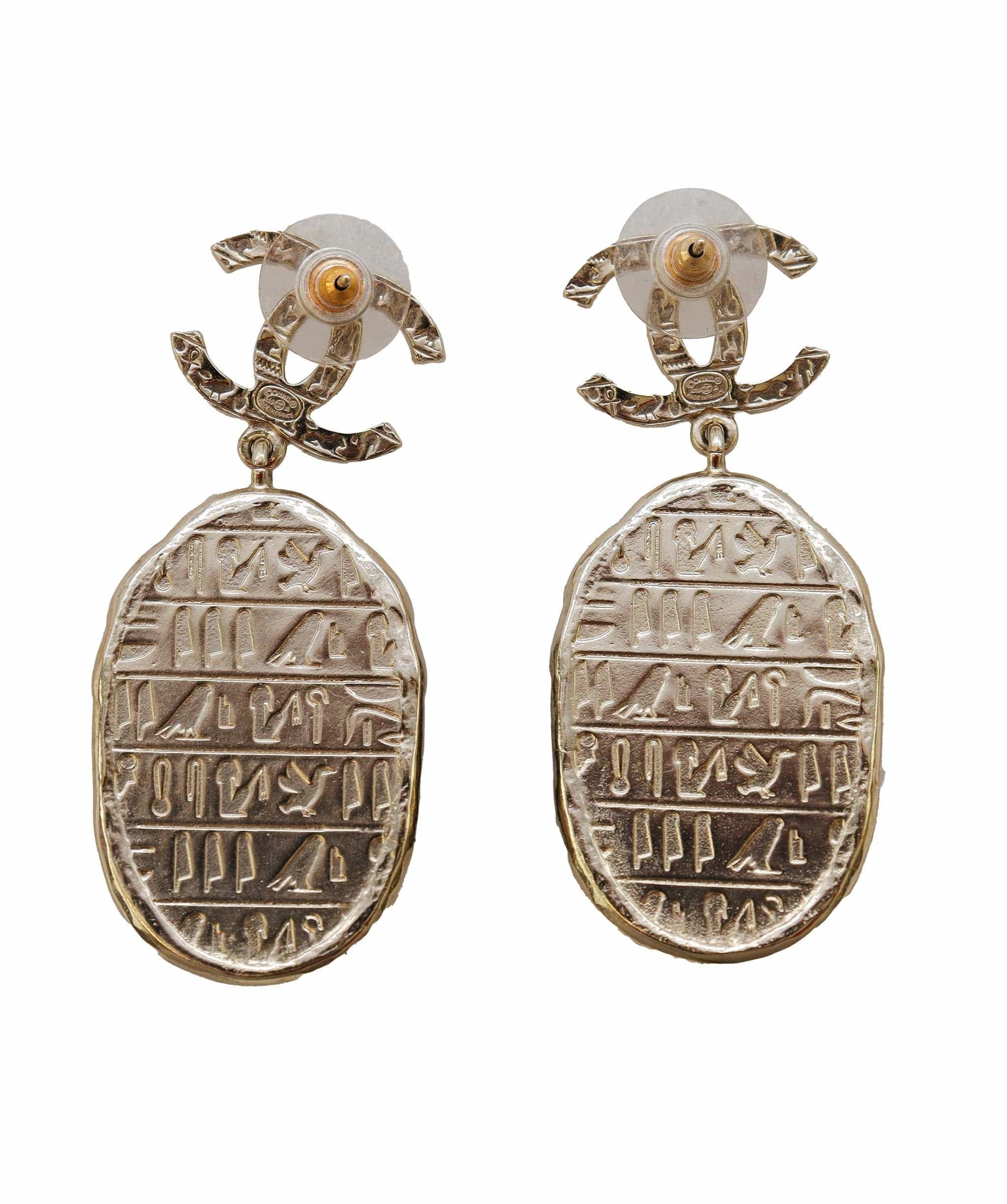 CHANEL SCARAB EARRINGS - DXBS2779