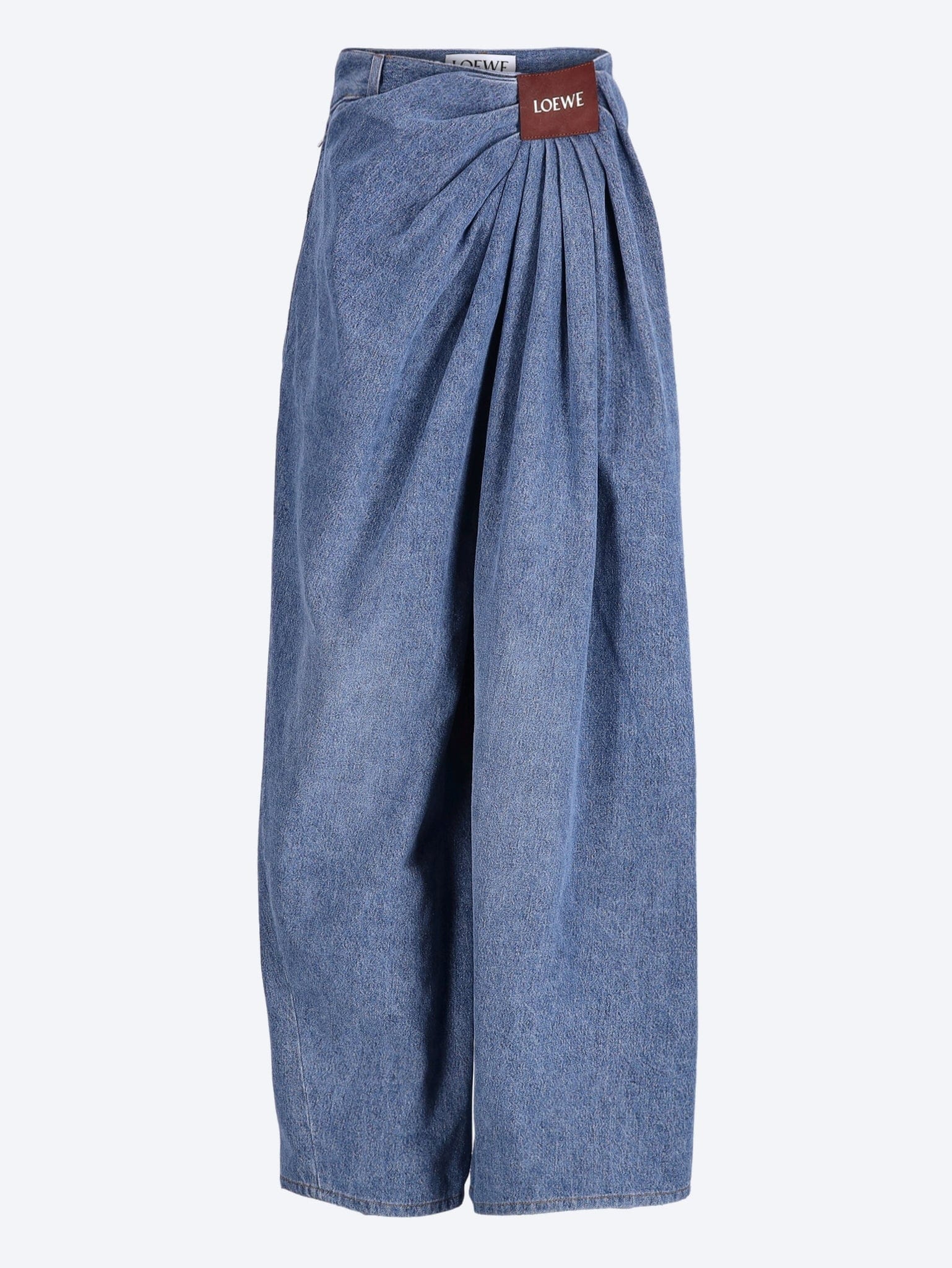 Loewe Cotton draped jeans