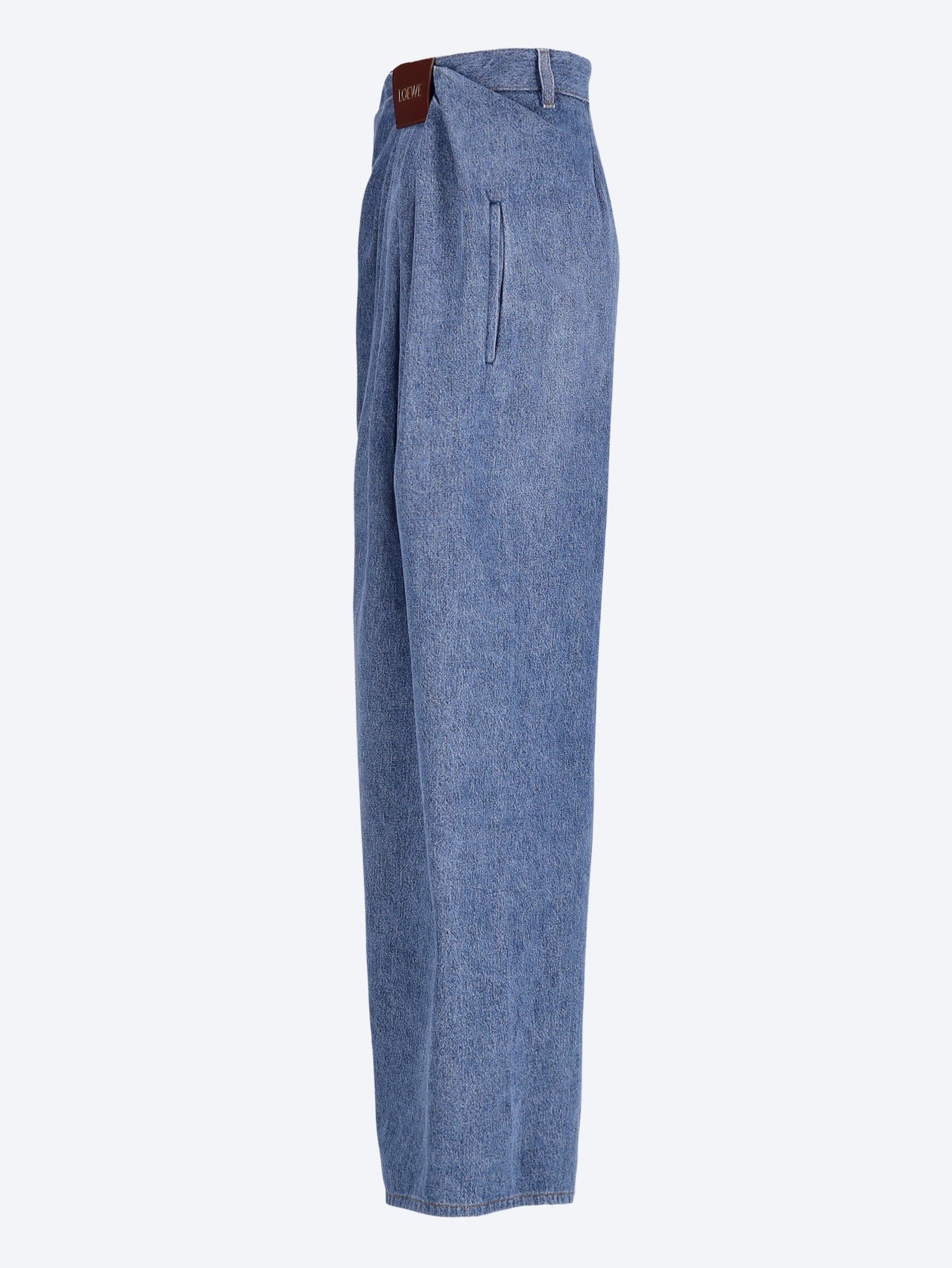 Loewe Cotton draped jeans