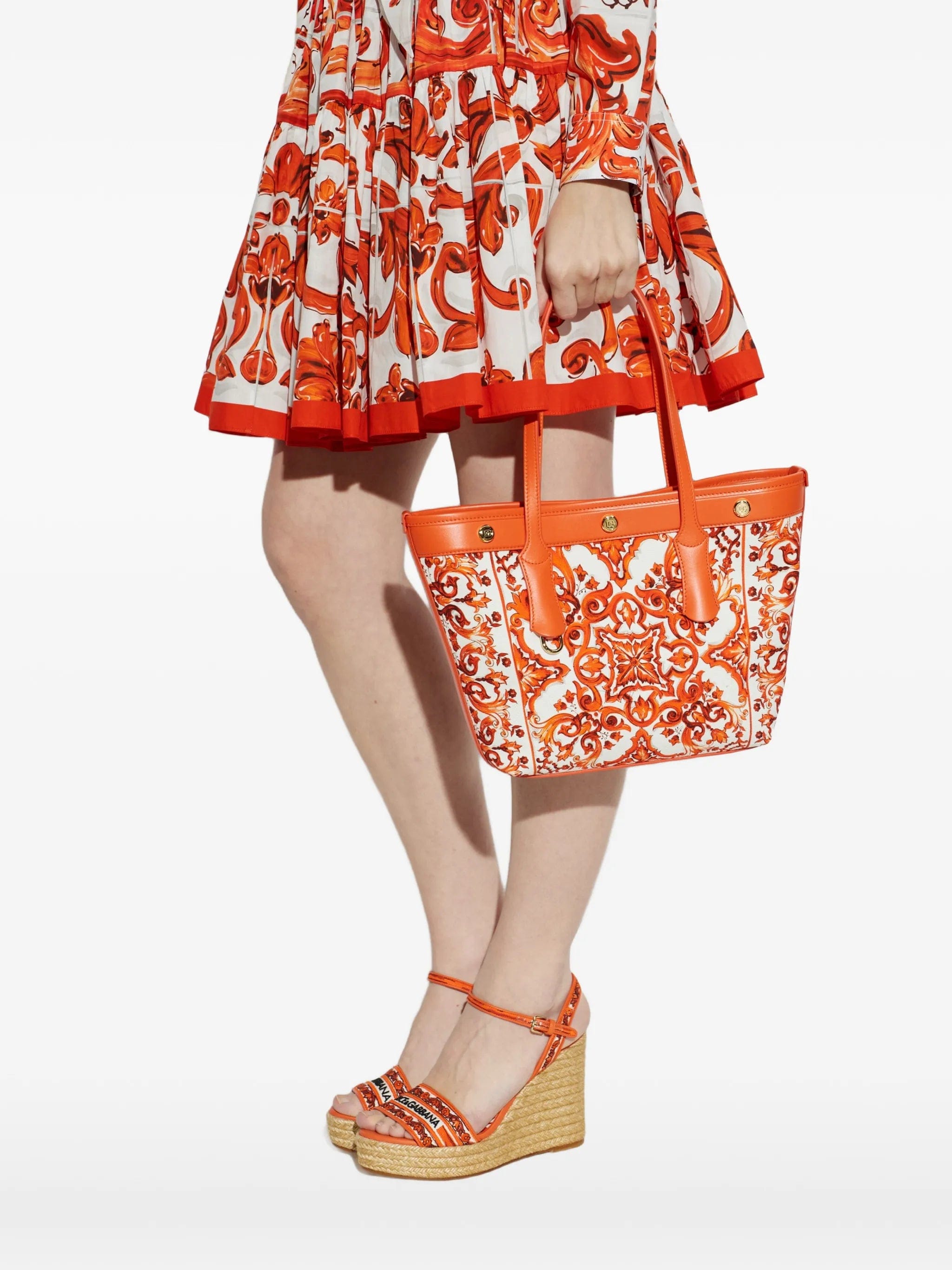 Dolce & Gabbana small Atene majolica - print tote bag
