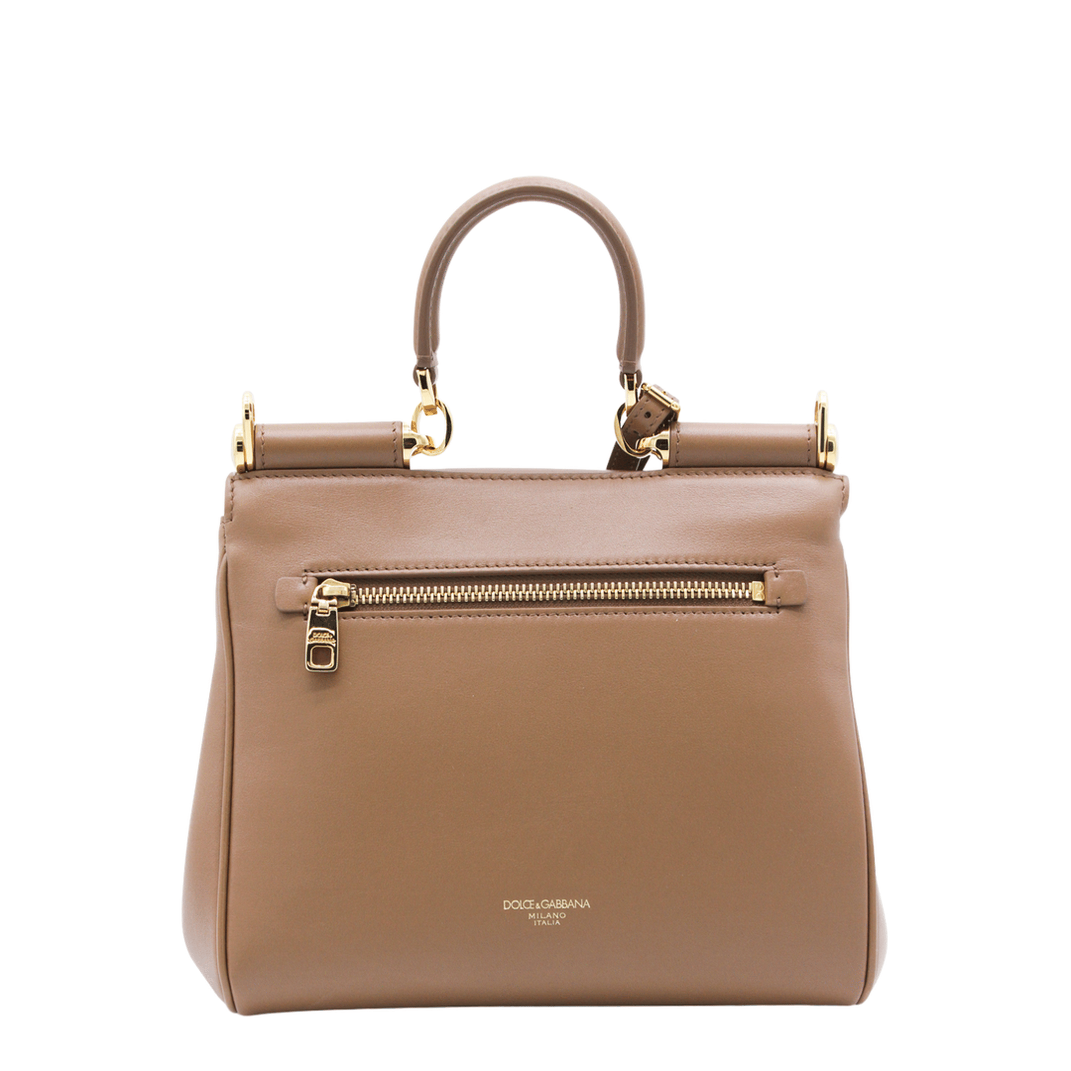 Dolce & Gabbana My Sicily Small Calfskin Handbag - Brown