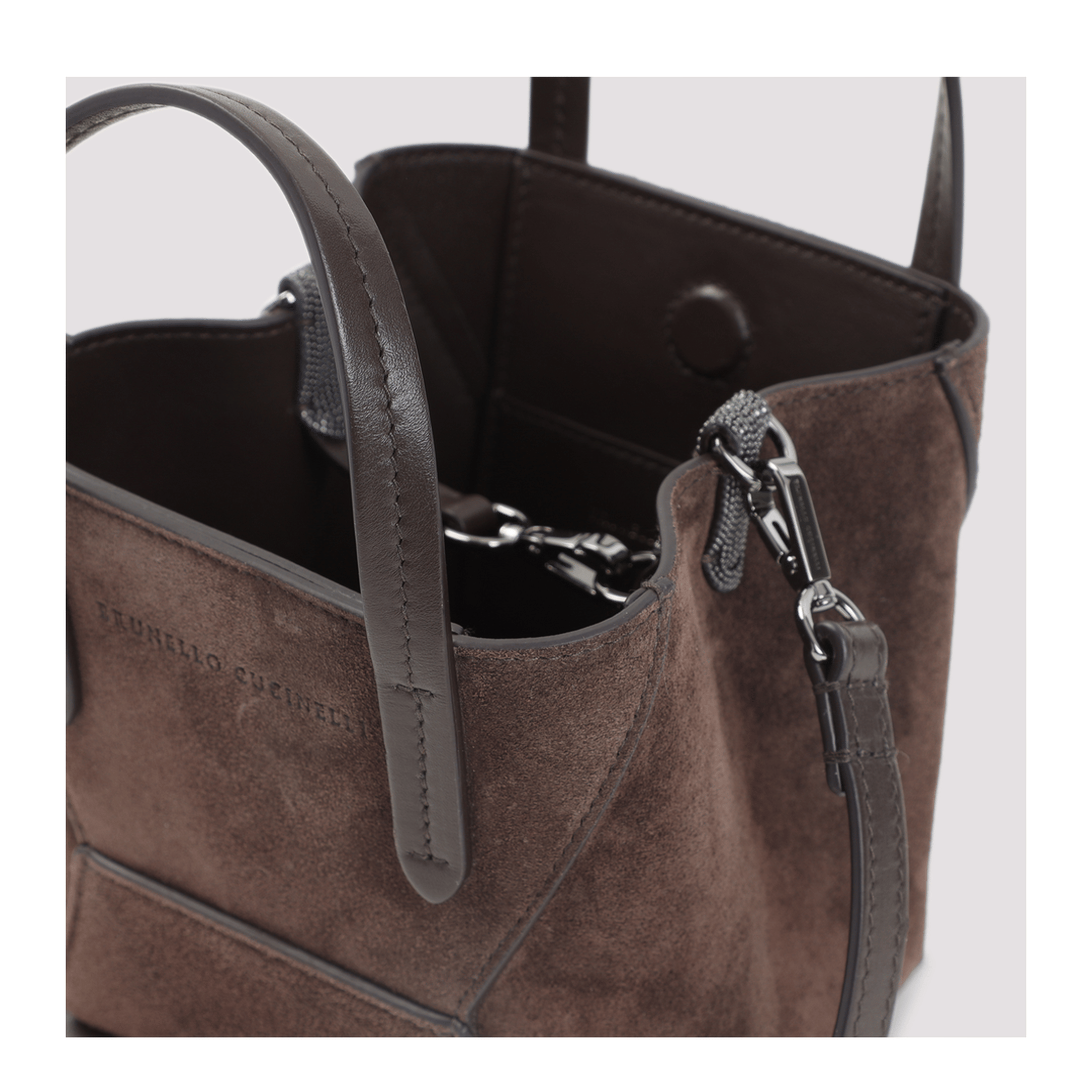 Brunello Cucinelli Leather Shoulder Bag - Brown