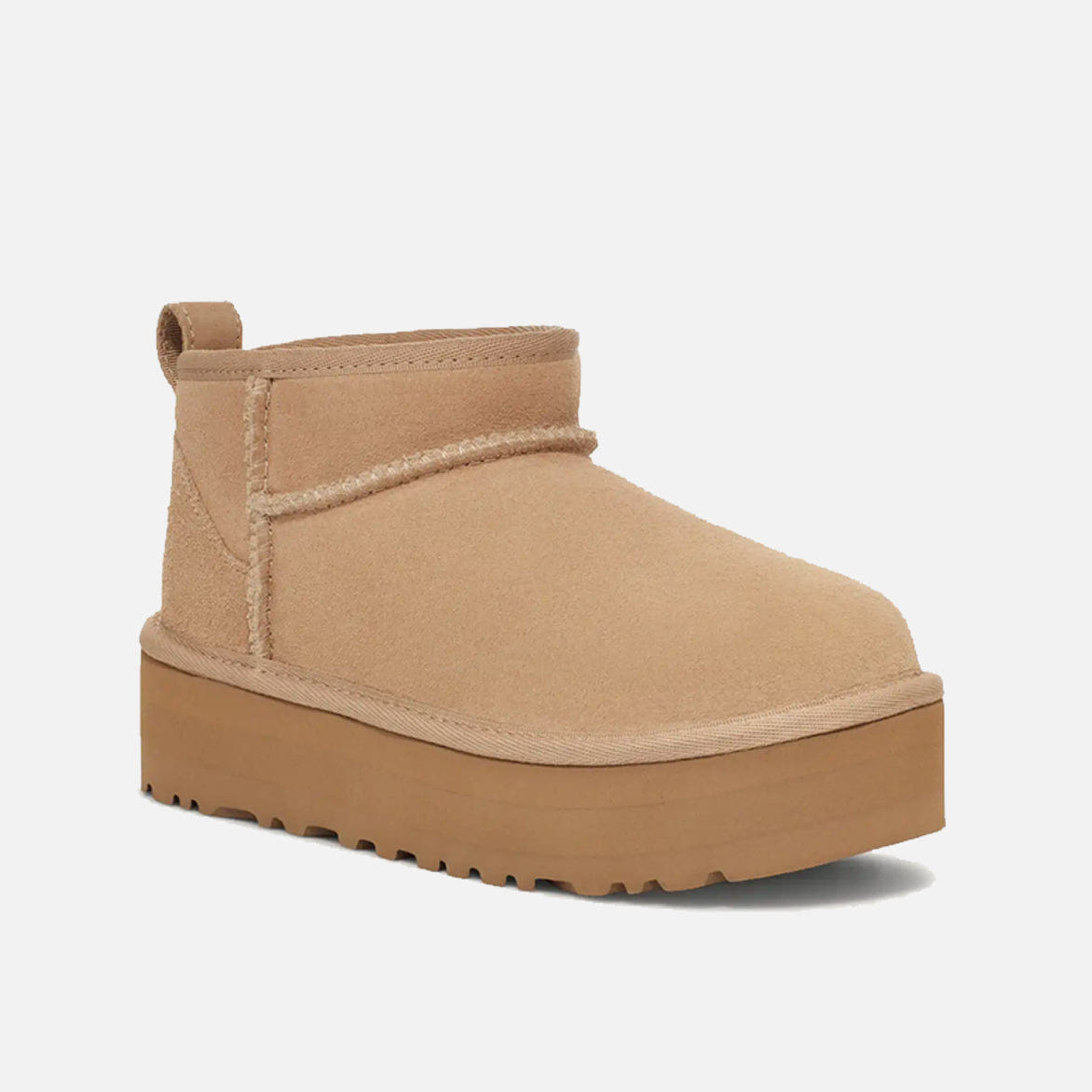 UGG KIDS CLASSIC ULTRA MINI PLATFORM - SAND