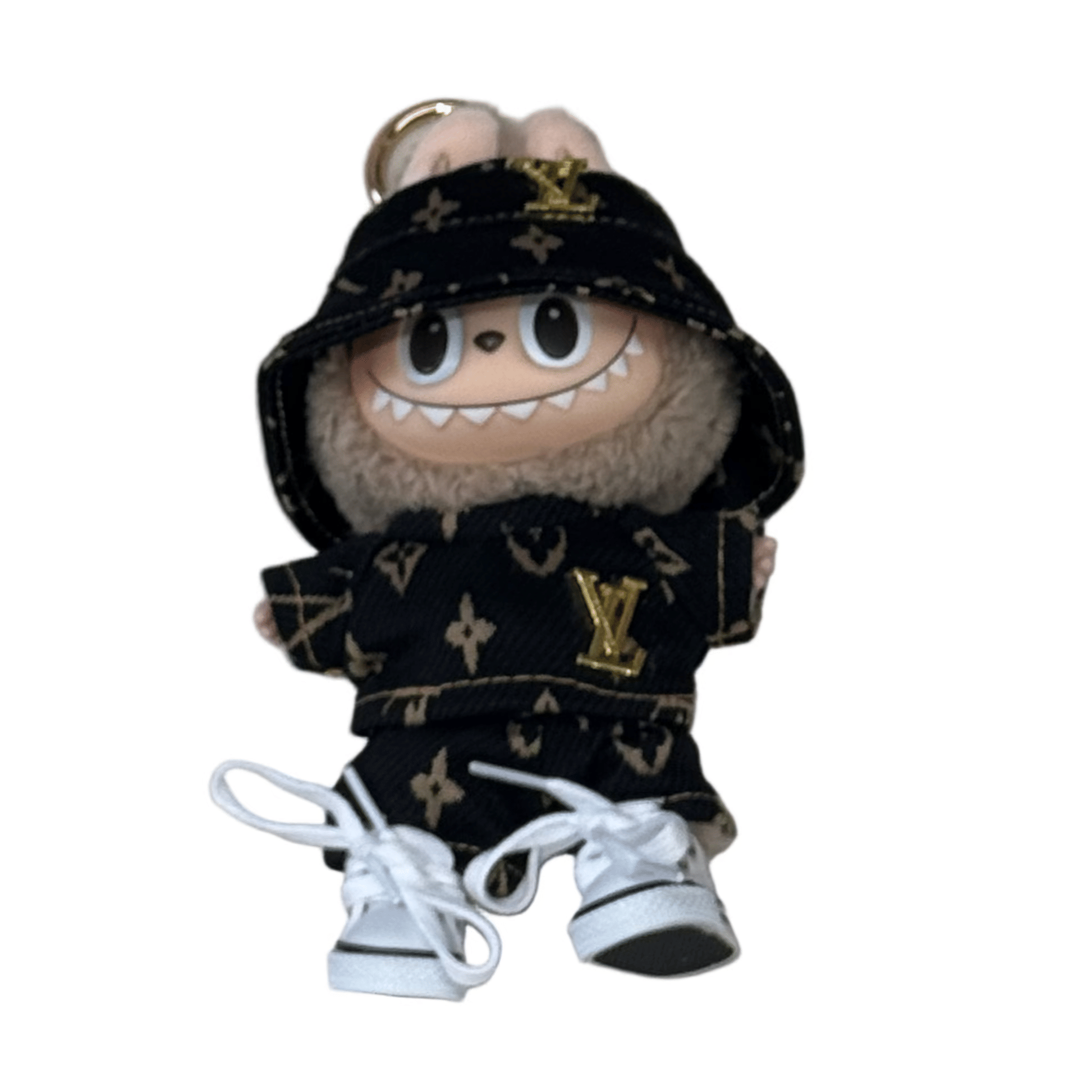 Pop Mart Labubu - LV Inspired 3 Piece Streetwear Outfit Black