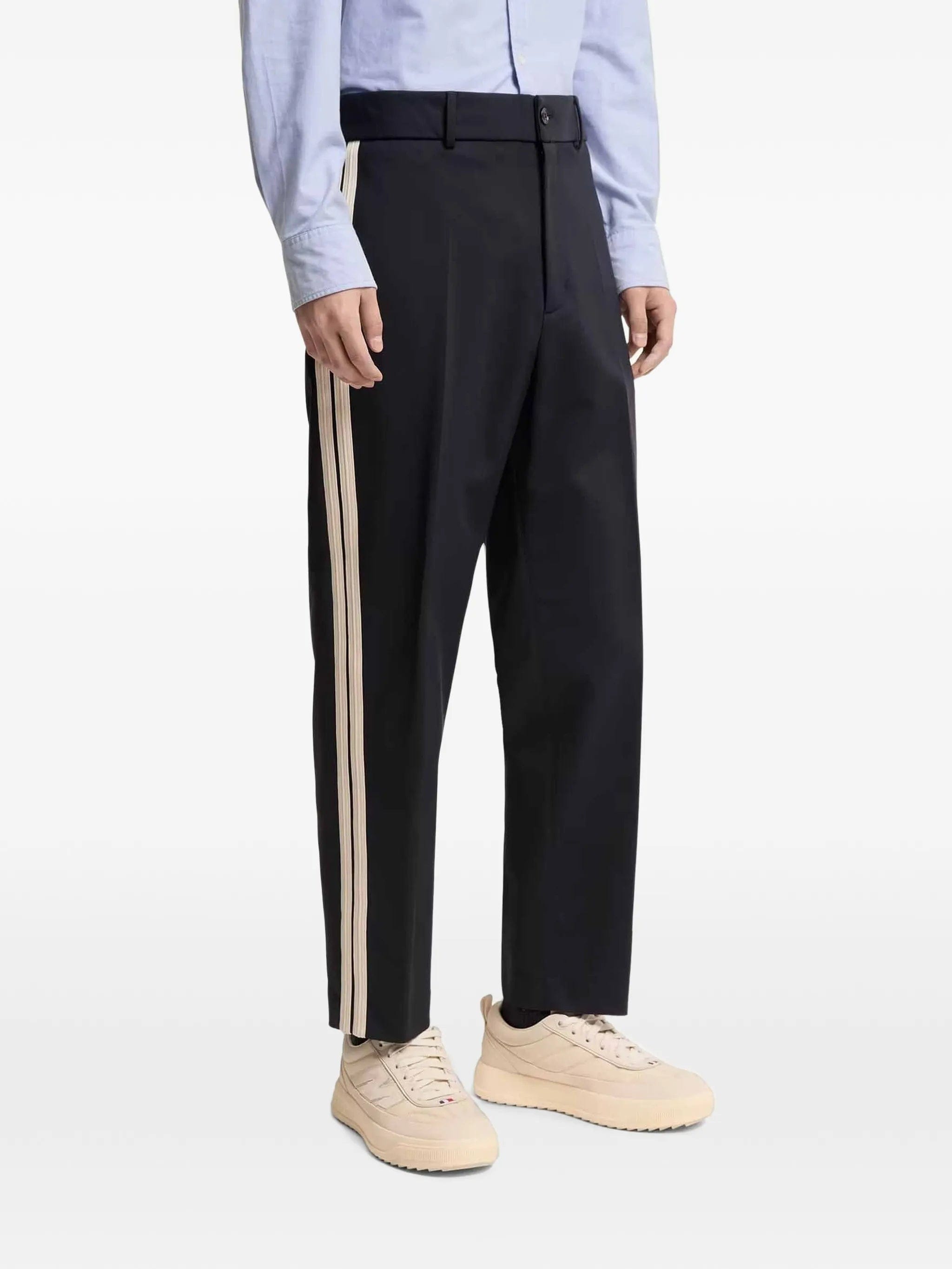 Moncler STRETCH CTN - NYLON BLEND TRACK PANTS NAVY