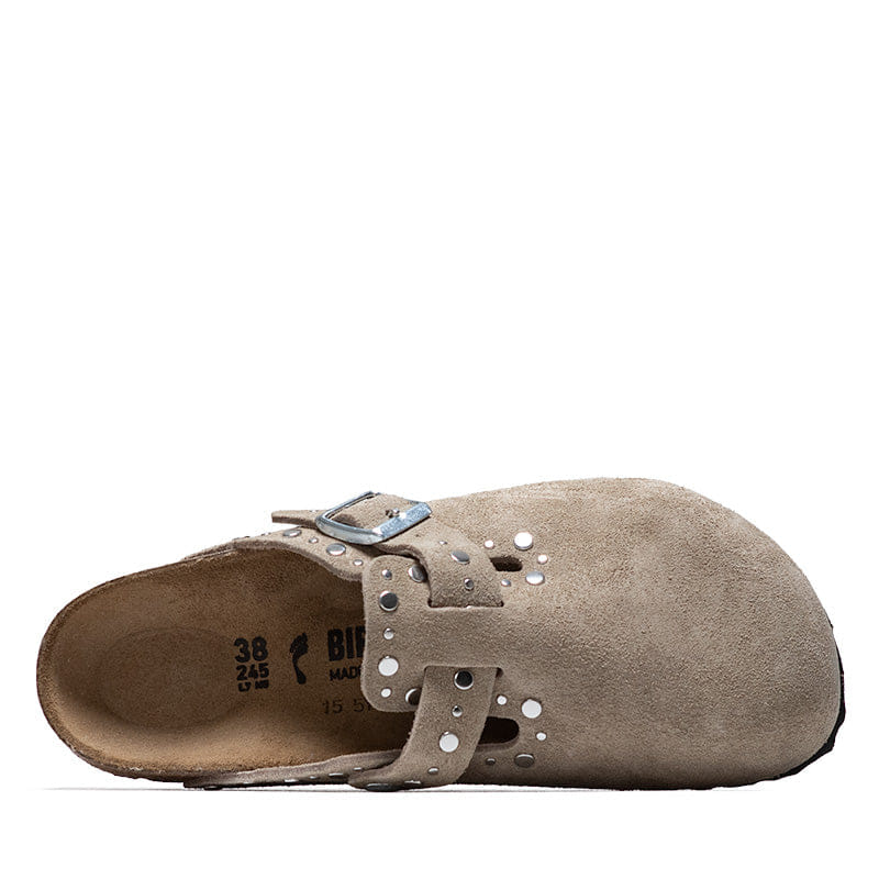 Birkenstock Women's Birkenstock Boston Rivets Suede - Taupe