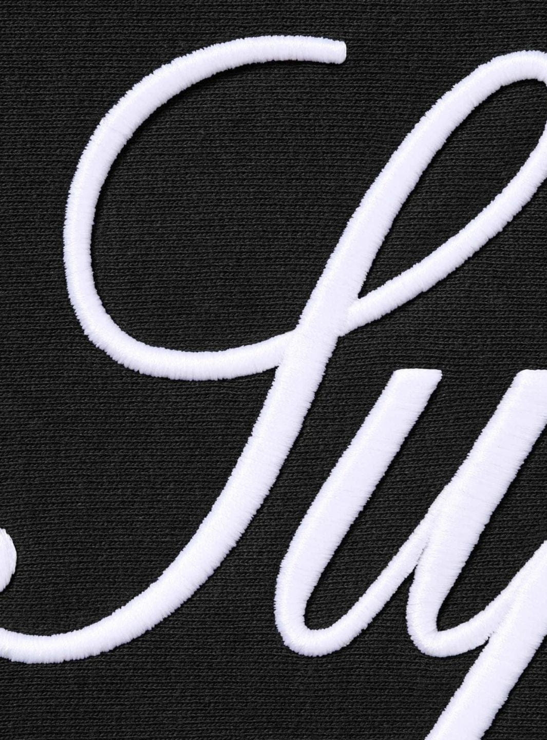 Supreme Embroidered Script Hooded Sweatshirt Black