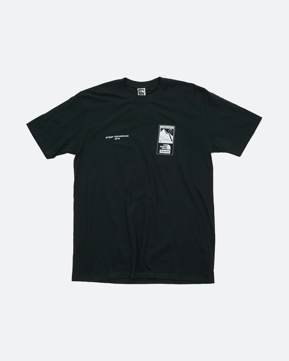 SUPREME x TNF SS16 STEEP TECH T-Shirt BLACK