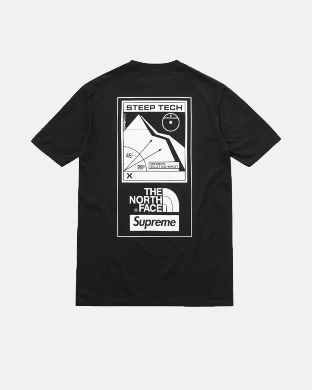 SUPREME x TNF SS16 STEEP TECH T-Shirt BLACK