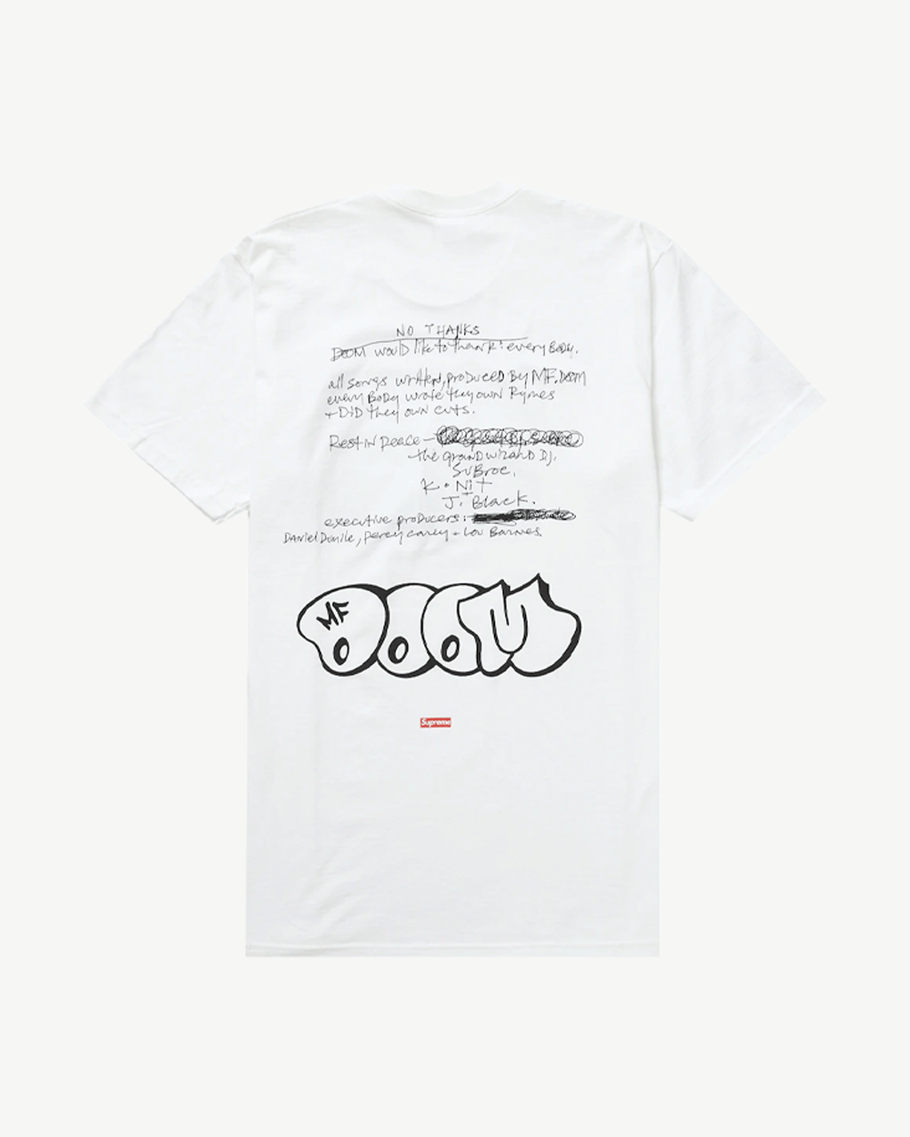 SUPREME FW23 MF DOOM WHITE T-Shirt