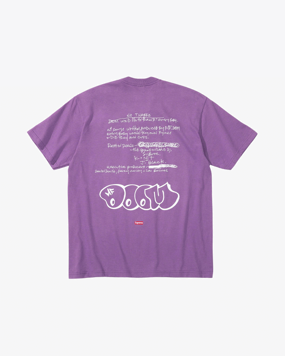 SUPREME FW23 MF DOOM PURPLE T-Shirt (NEW)