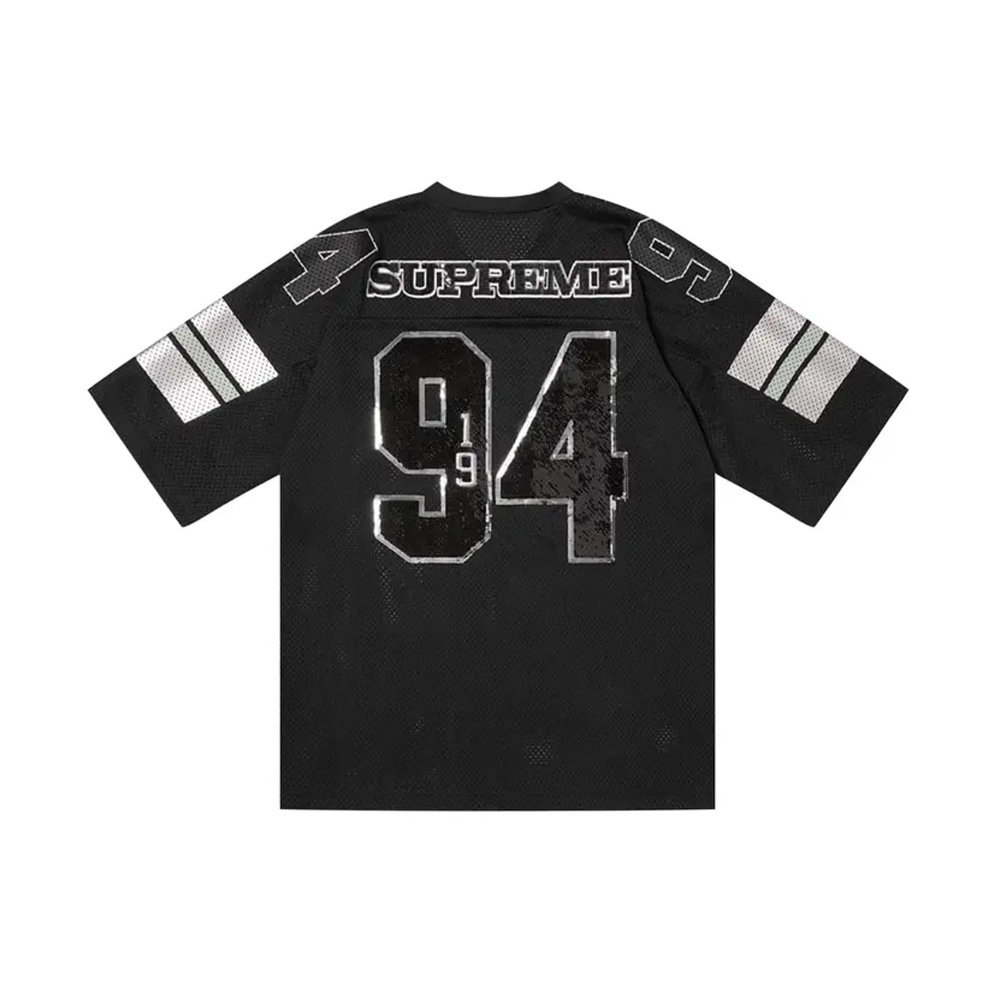 Supreme Sequin Football Jersey Black (2025)
