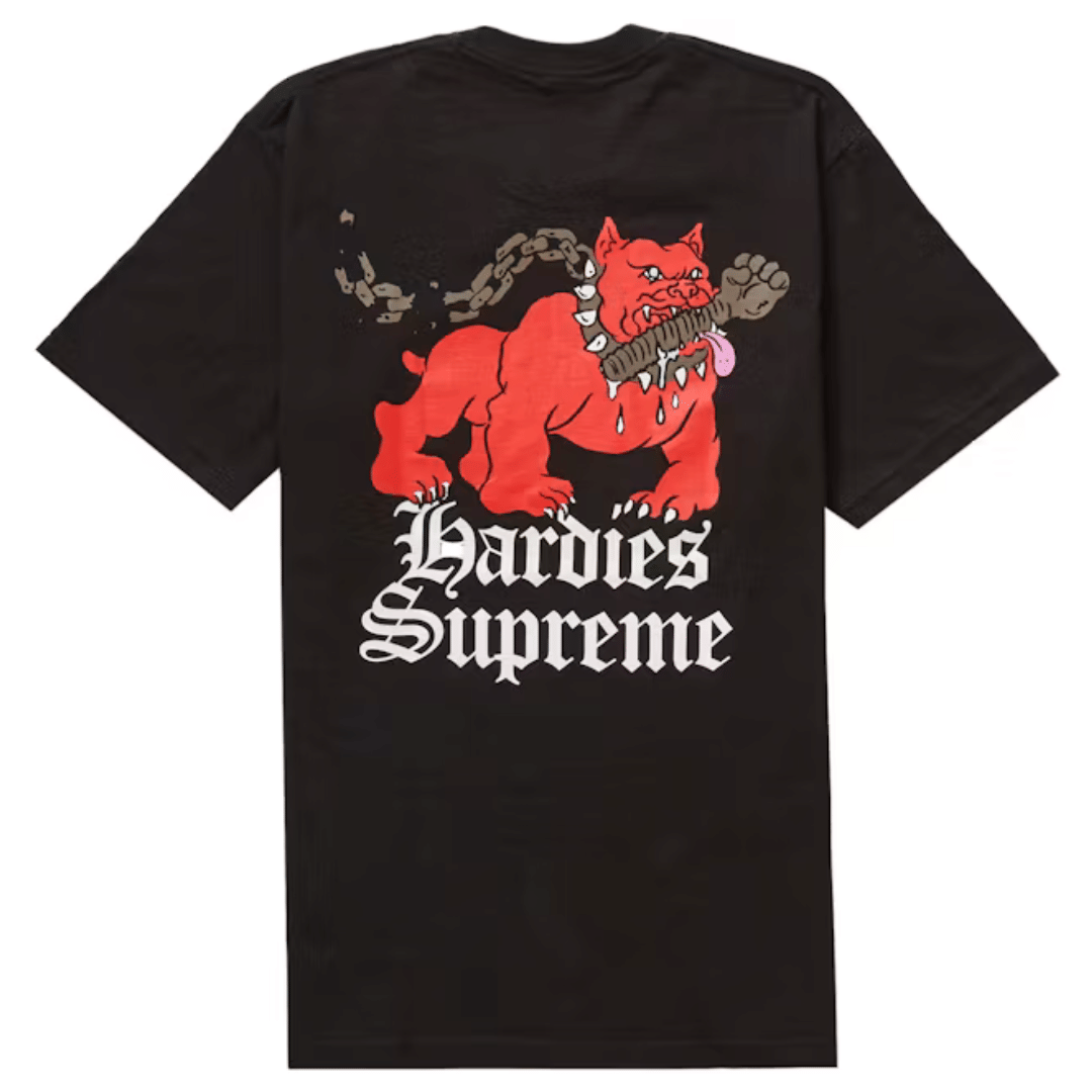 Supreme HARDIES DOG T-Shirt BLACK