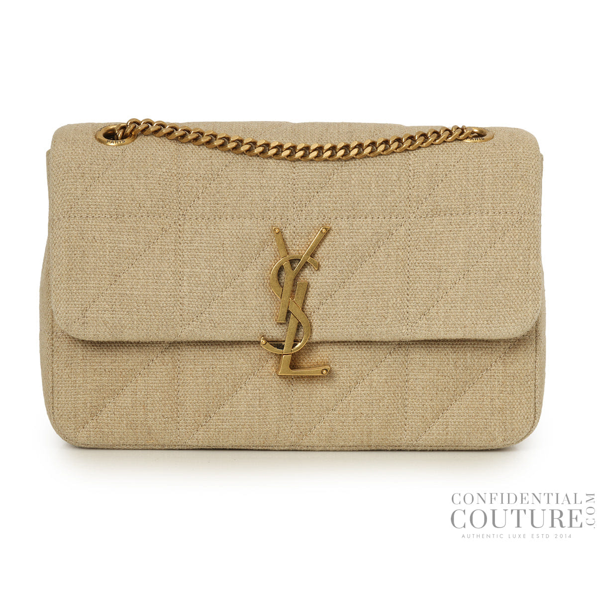 Yves Saint Laurent Jamie Linen Shoulder Bag