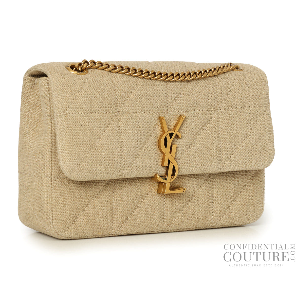 Yves Saint Laurent Jamie Linen Shoulder Bag