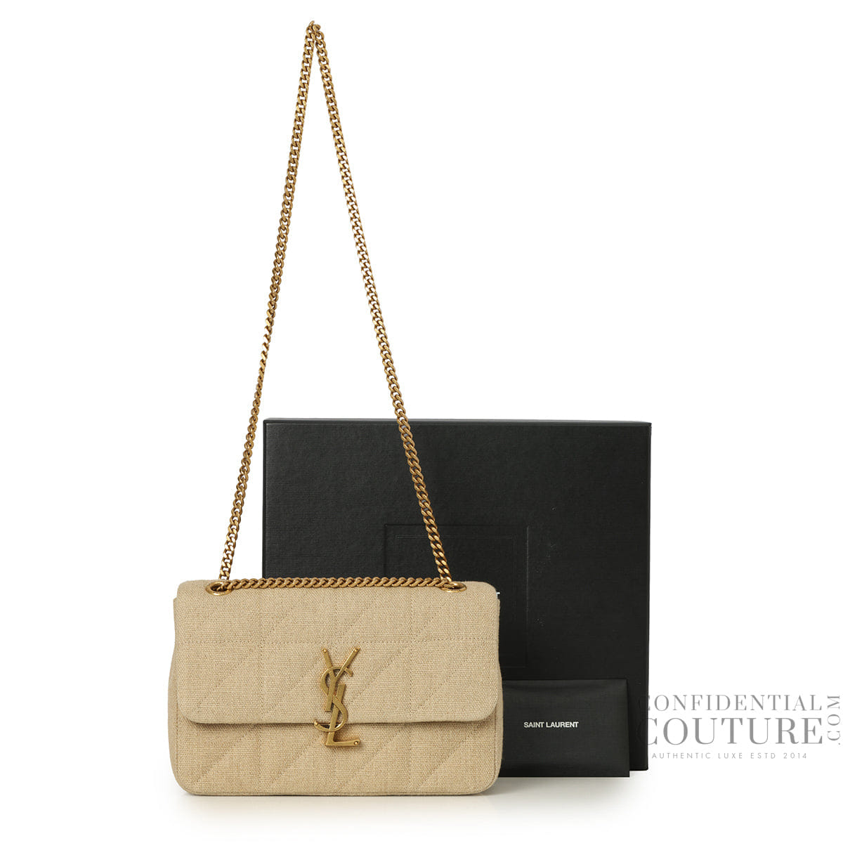 Yves Saint Laurent Jamie Linen Shoulder Bag