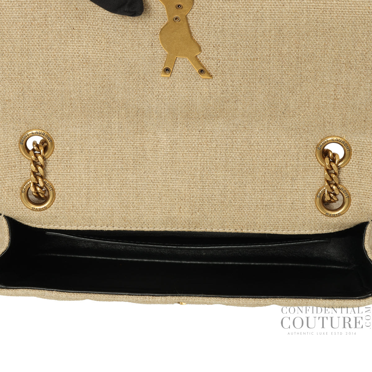 Yves Saint Laurent Jamie Linen Shoulder Bag