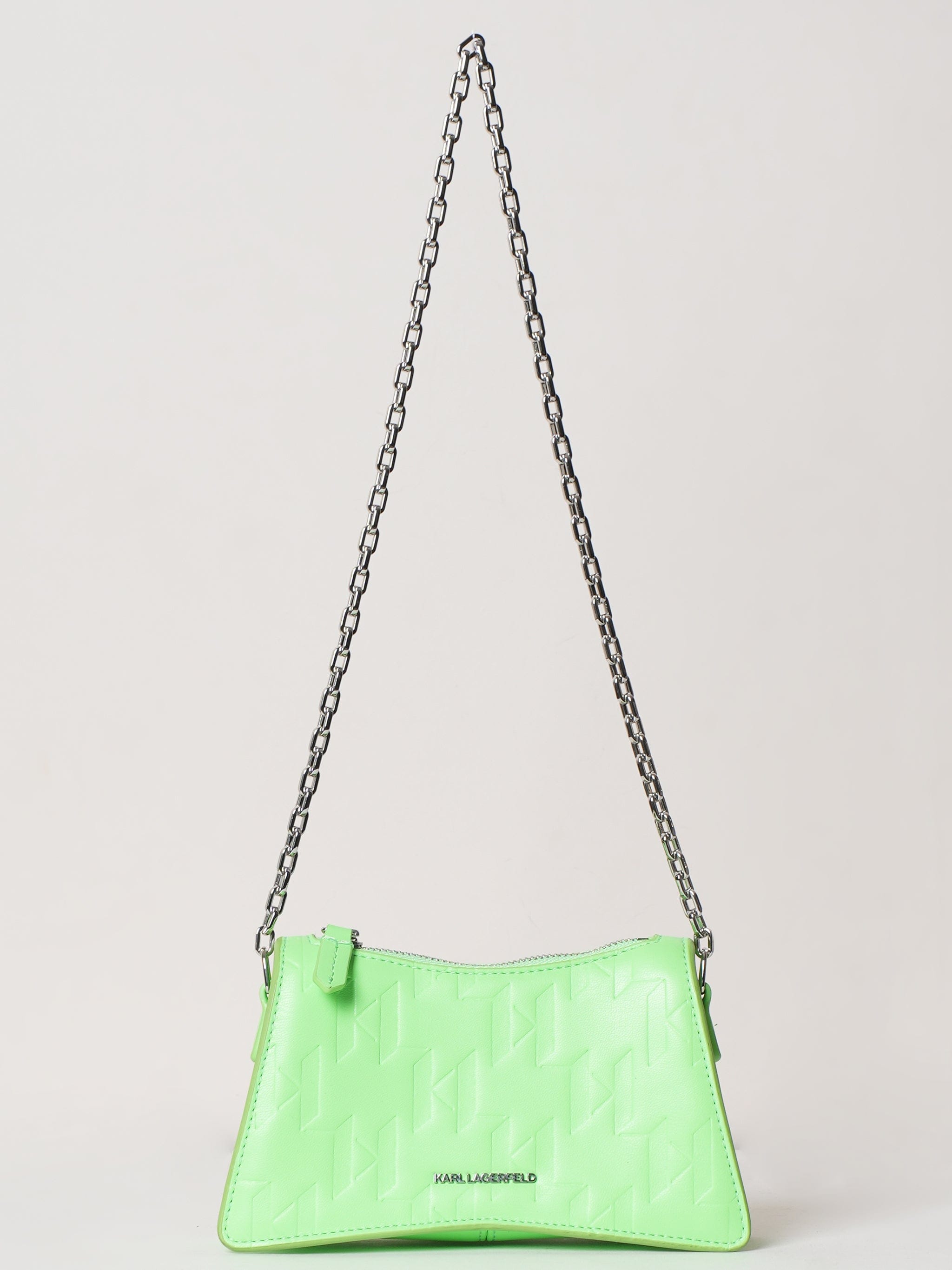 Karl Lagerfeld New Karl Lagerfeld Textured Leather Half Moon Shoulder Bag