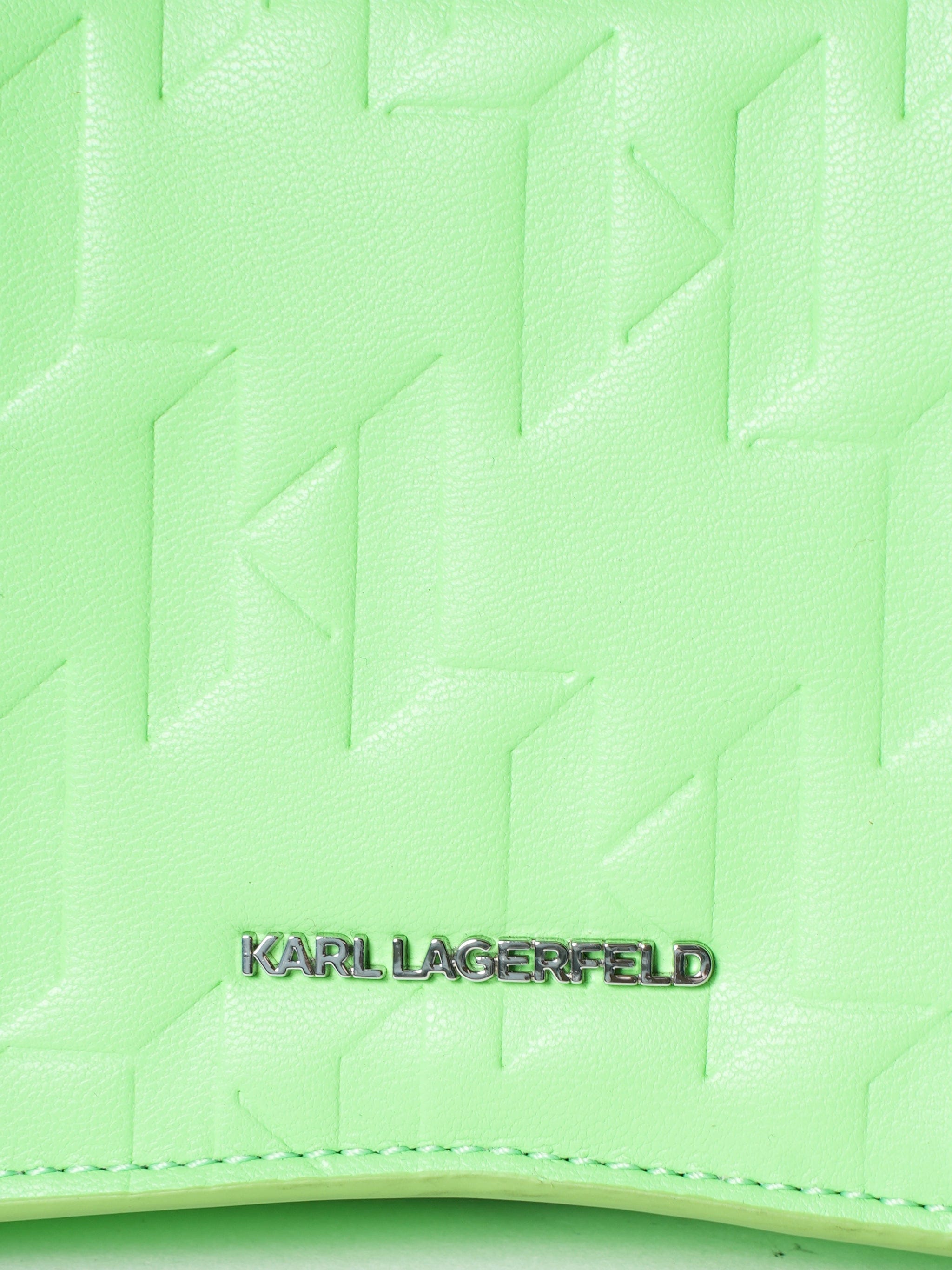 Karl Lagerfeld New Karl Lagerfeld Textured Leather Half Moon Shoulder Bag