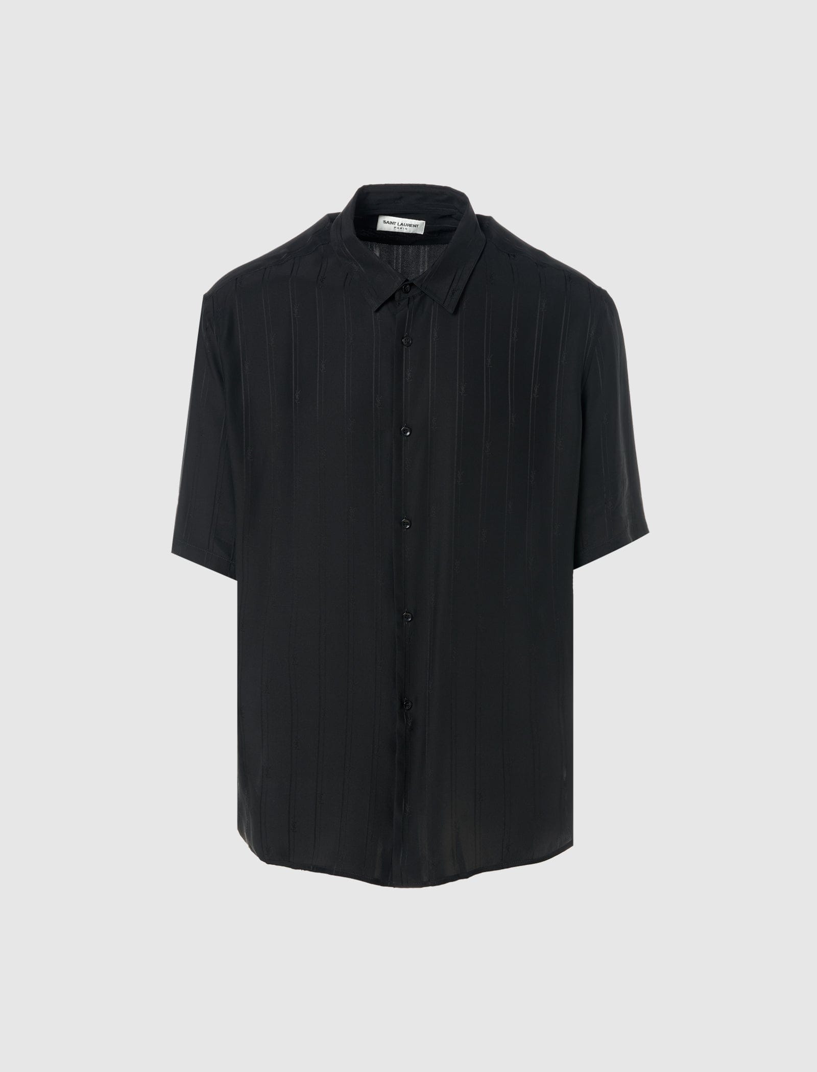 Saint Laurent YSL SHORT SLEEVE WOVEN SHIRT