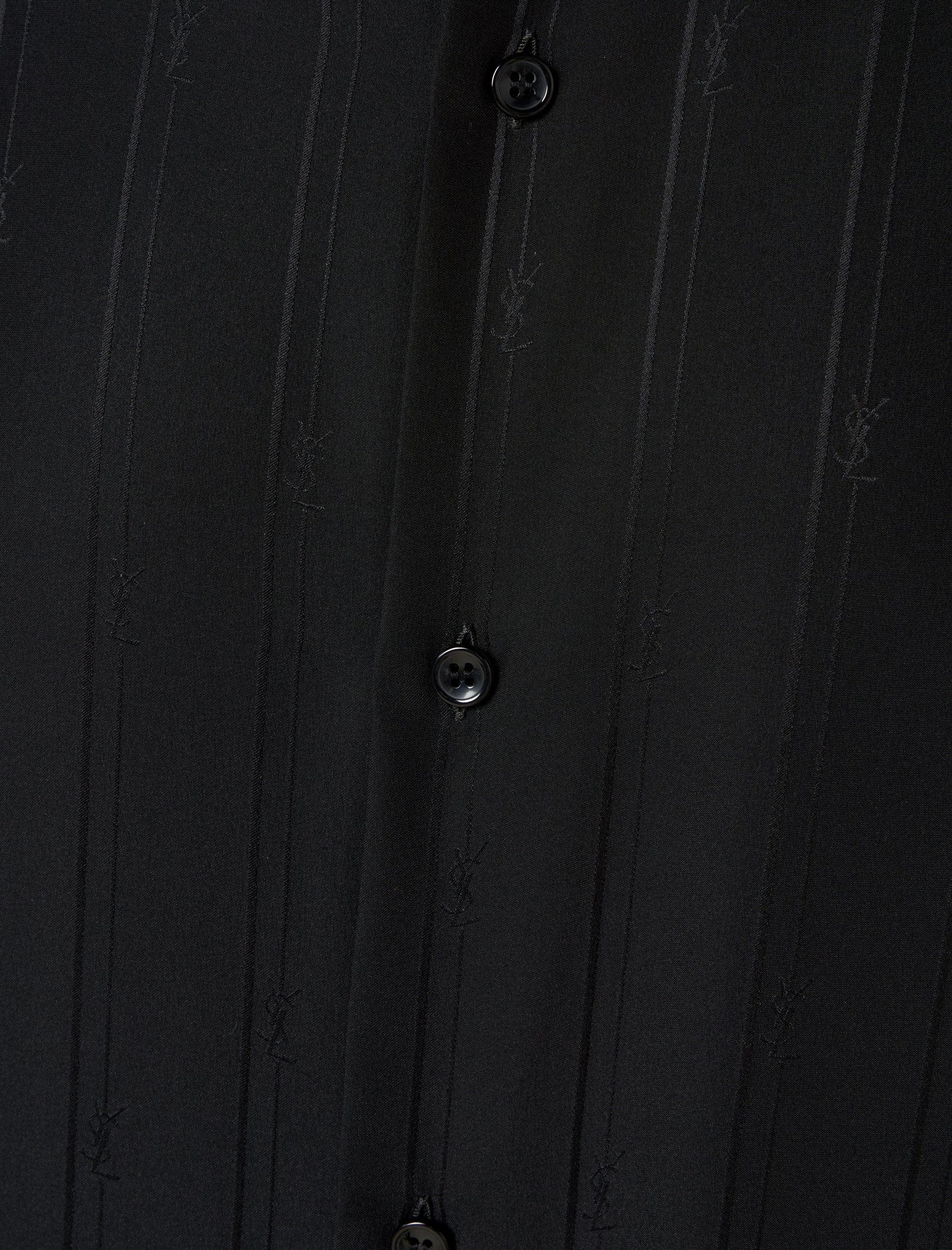 Saint Laurent YSL SHORT SLEEVE WOVEN SHIRT