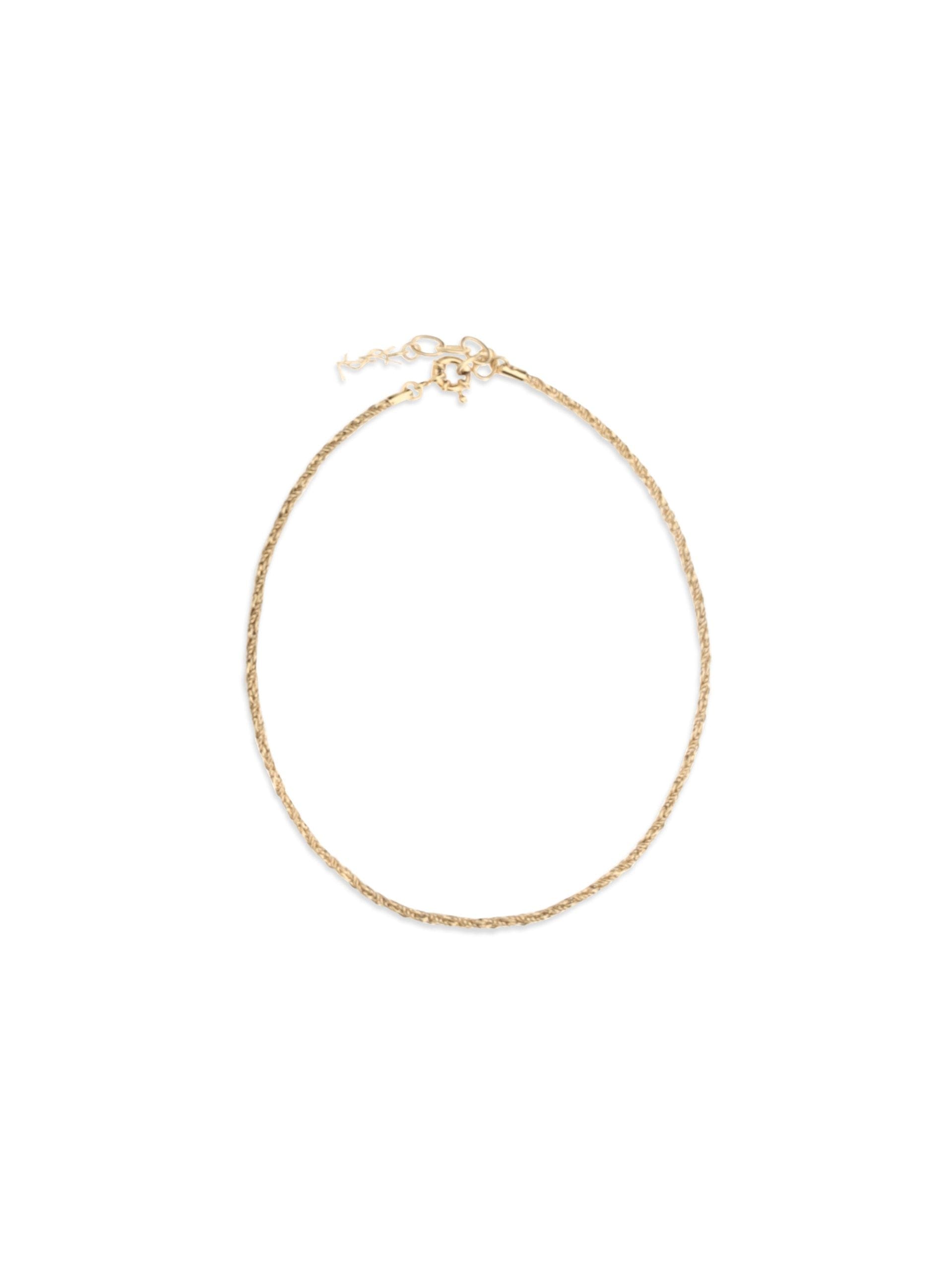 Saint Laurent Gold Brass Necklace